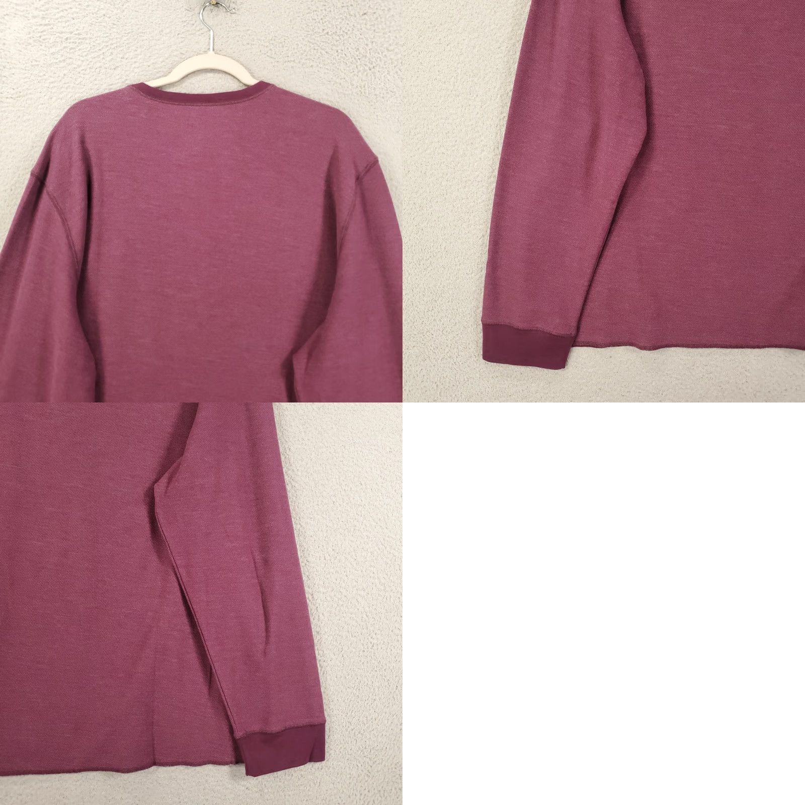 UNTUCKit UNTUCKit Mens Shirt Purple Long Sleeve Henley 3XL Stretch Snap Up Neck T-Shirt Casual Size US XXL / EU 58 / 5 - 9 Thumbnail