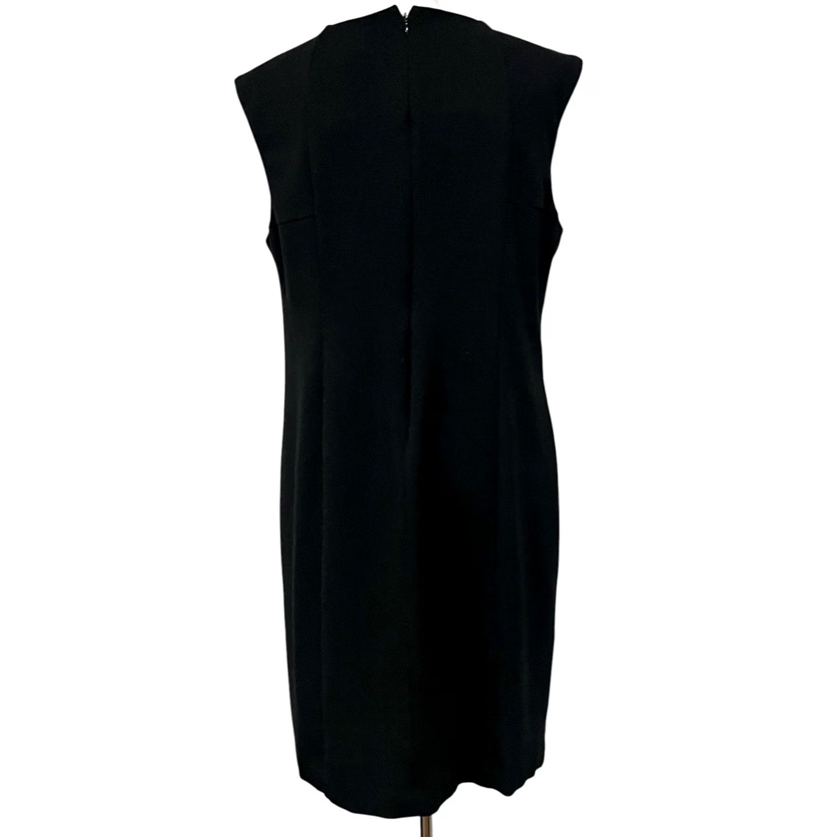 Vintage Chico’s So Slimming Jackie Sheath Dress Black Size 12 Classic Hidden Shaping Knee Length Womens Slimming Dress Size XL / US 12-14 / IT 48-50 - 6 Thumbnail