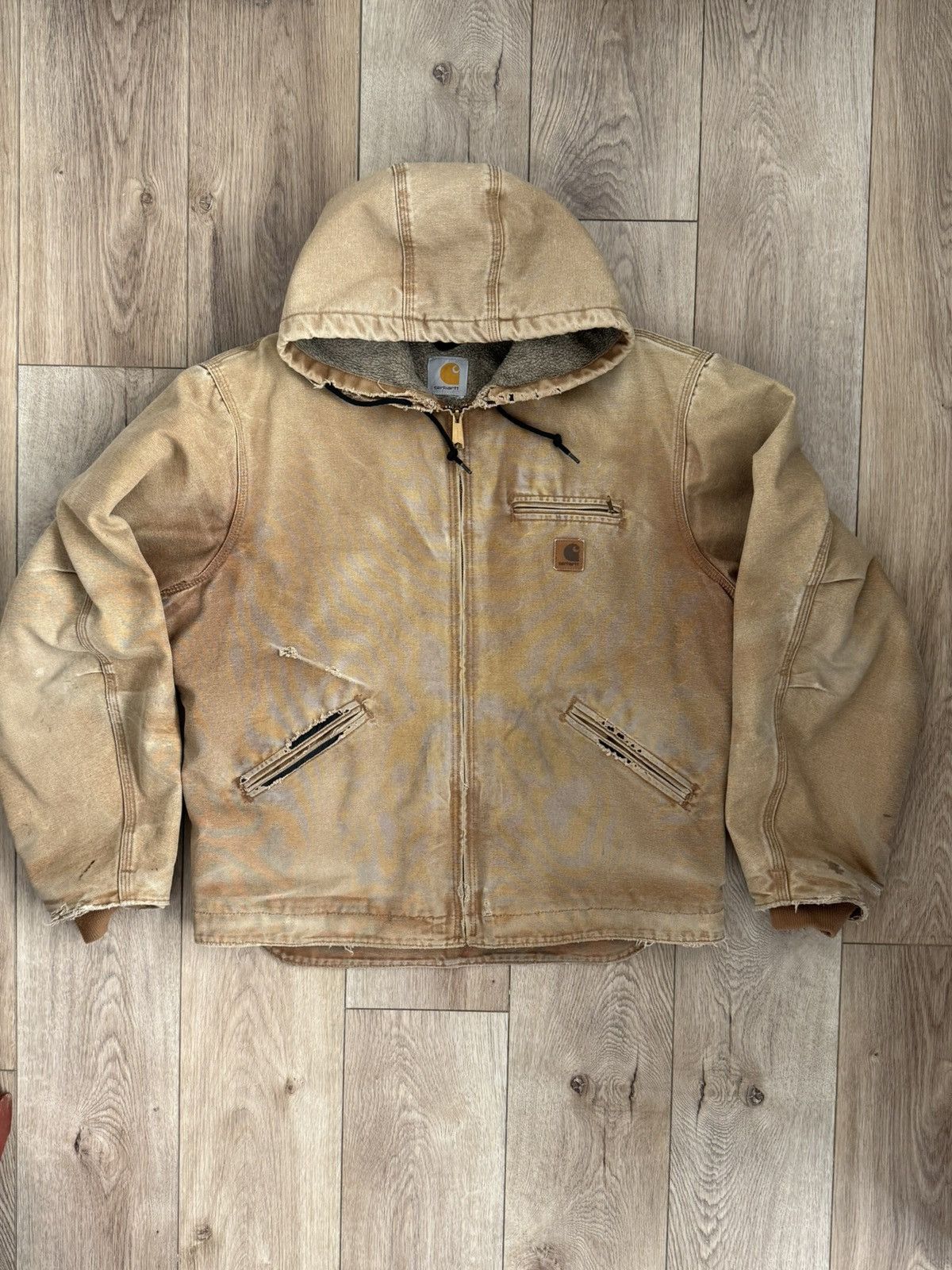 Carhartt Vintage Fleece lined hooded carhartt Size US L / EU 52-54 / 3 - 1 Thumbnail