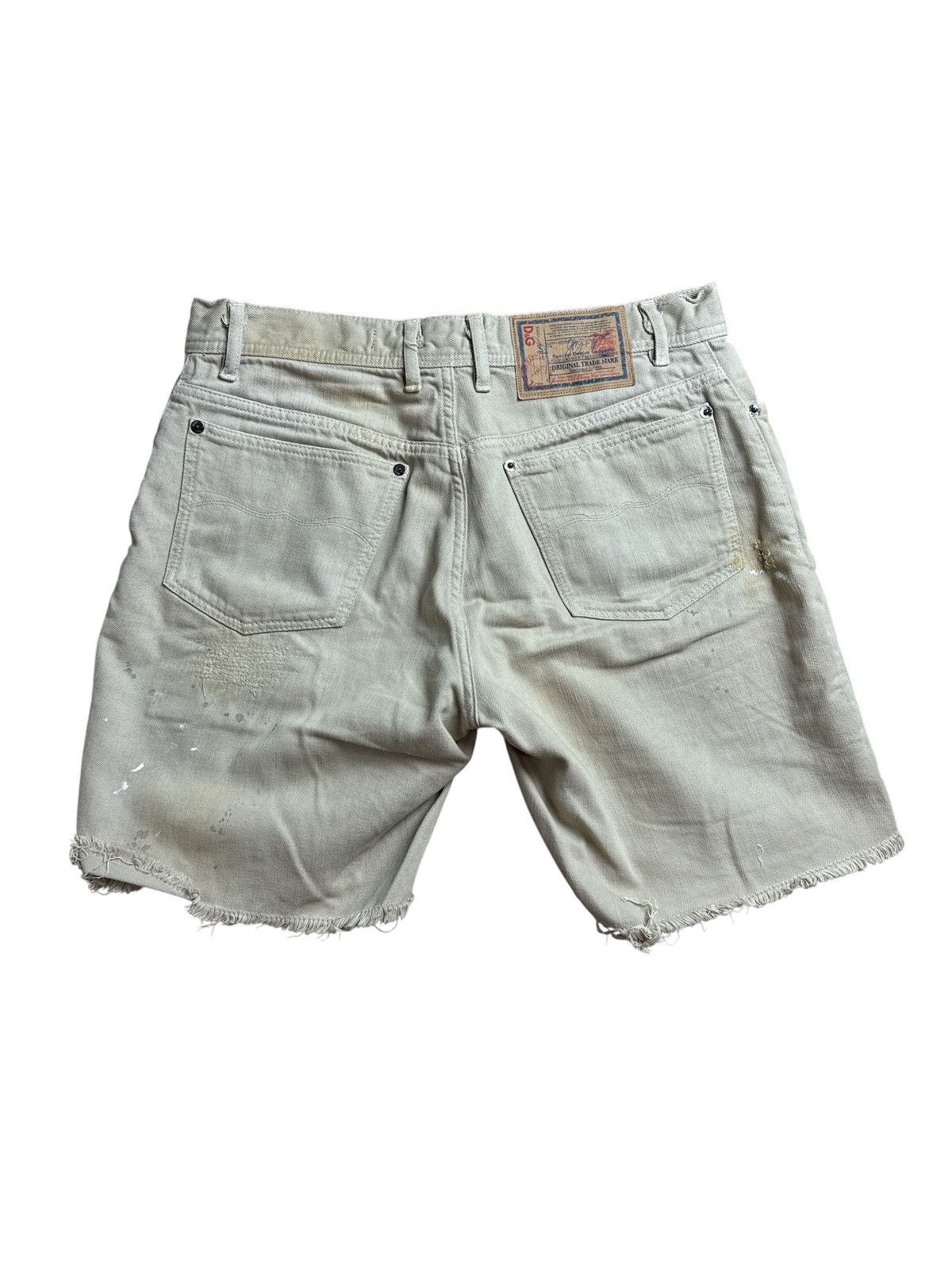 Dolce & Gabbana D&G Dolce & gabbana denim distressed short yellow size 31 Size US 31 - 2 Thumbnail