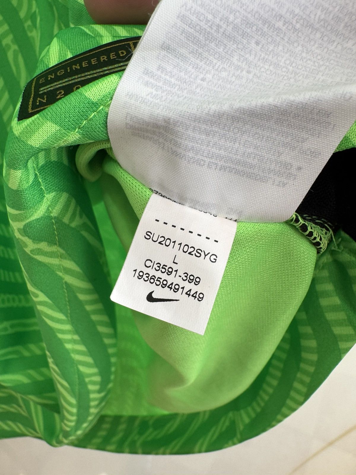 Nike Hugo Lloris Signed Tottenham Hotspur Soccer Goalkeeper Kit Size US L / EU 52-54 / 3 - 12 Thumbnail