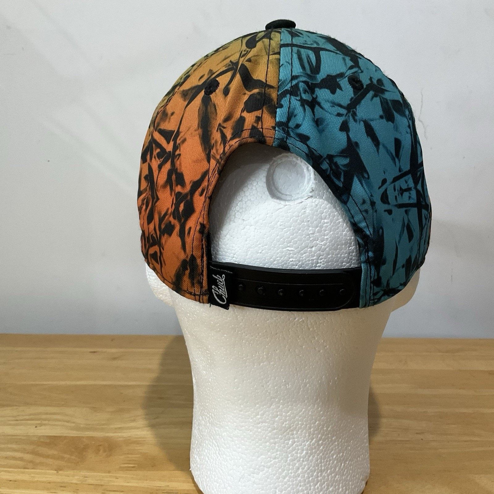 Original Chuck Original Chuck Floral Strap Back Blue Cap Hat Visor Stitched Size ONE SIZE - 3 Thumbnail