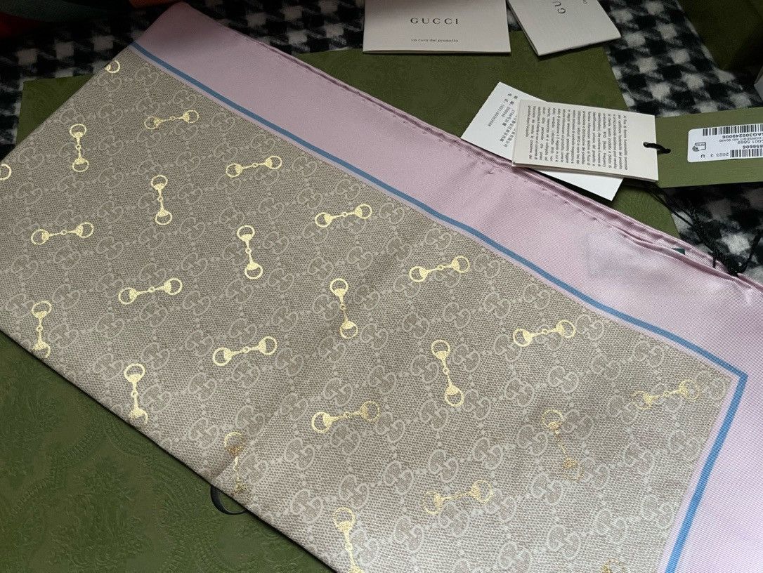 Gucci Silk scarf Size ONE SIZE - 4 Thumbnail