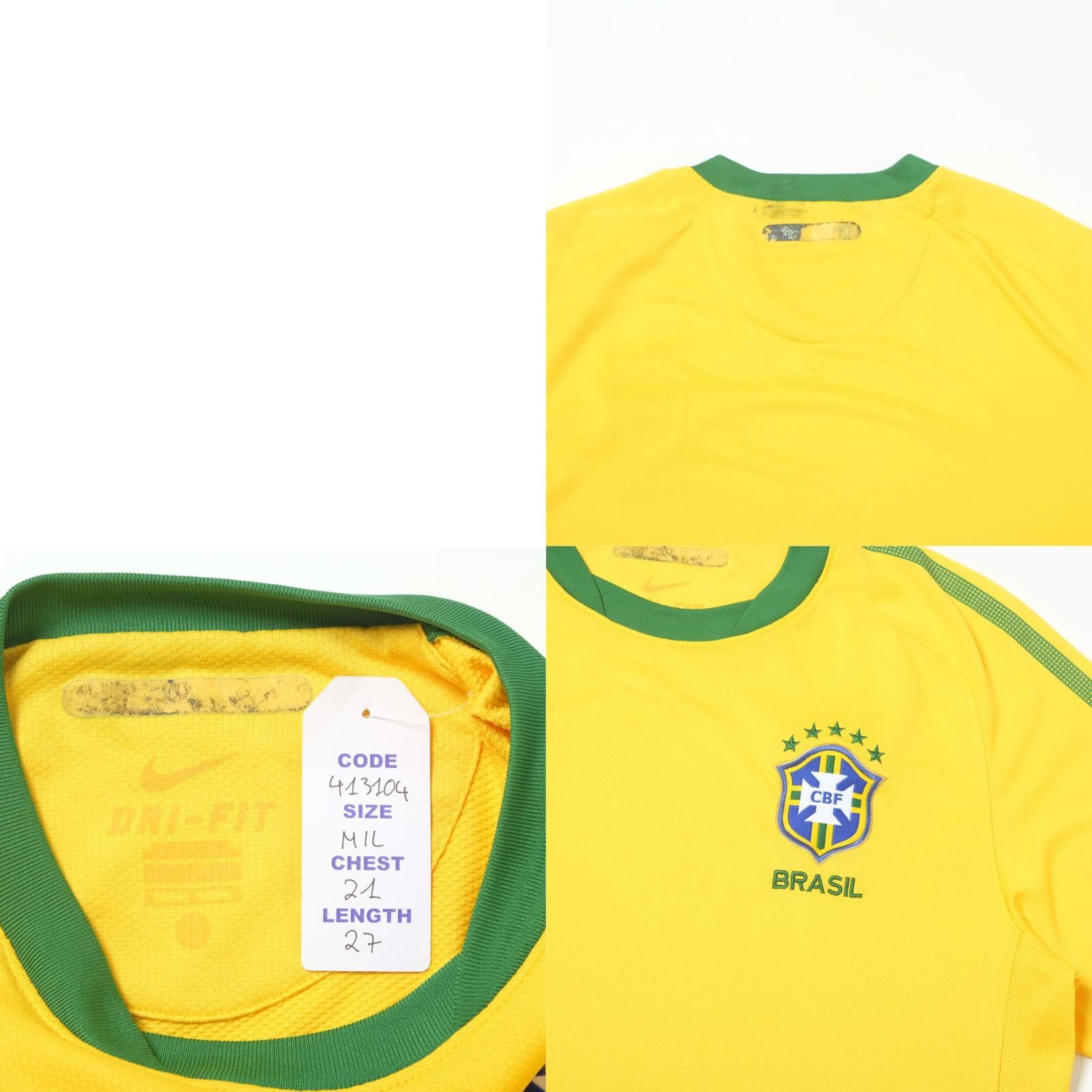 Nike 2010/11 Brazil Home Shirt Nike (M/L) Size US M / EU 48-50 / 2 - 4 Thumbnail