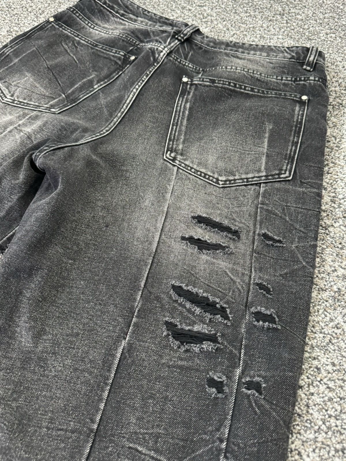 Insomnia Visuals INSOMNIA VISUALS Washed Vex Denim Size US 34 / EU 50 - 6 Thumbnail