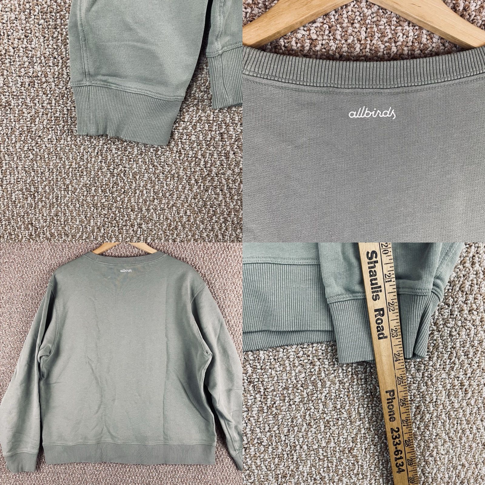 Allbirds Allbirds Sweatshirt 3XL (fits 2XL) Pullover Crewneck Green Logo Fleece Cotton Blend Long Sleeve Men Cardboard? Size US XXL / EU 58 / 5 - 8 Thumbnail