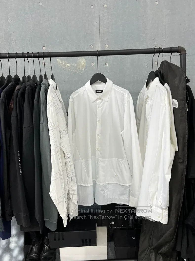 Raf Simons Raf simons Double-layered hemped large pocket shirt Size US S / EU 44-46 / 1 - 1 Thumbnail