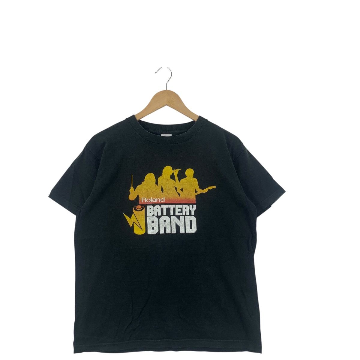 Other ROLAND AMPS CUBE Battery Band Promo Tee Shirt Top Tour Size US M / EU 48-50 / 2 - 4 Thumbnail