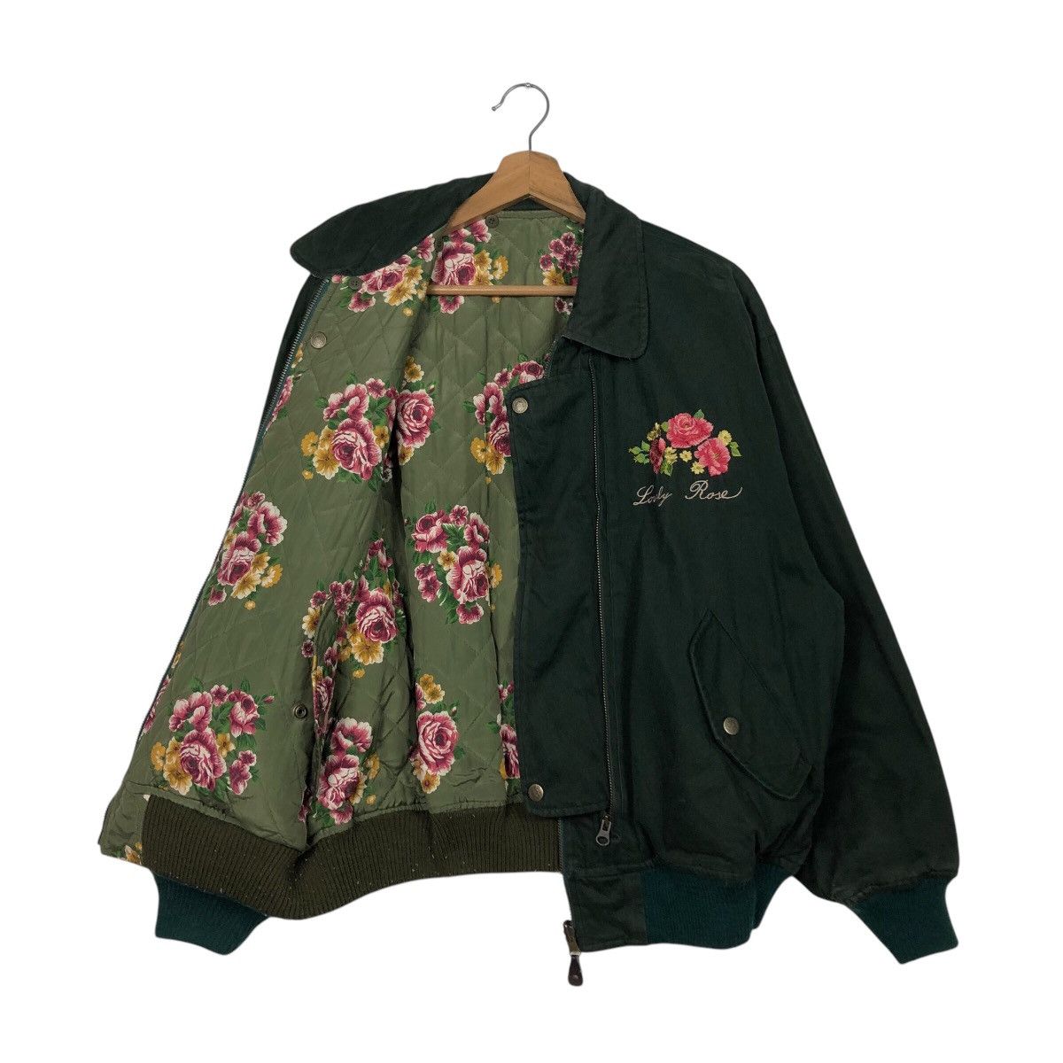 Japanese Brand × Vintage 📌Vintage Reversible Bomber Jacket Full Floral Issey Miyake Size US M / EU 48-50 / 2 - 14 Thumbnail
