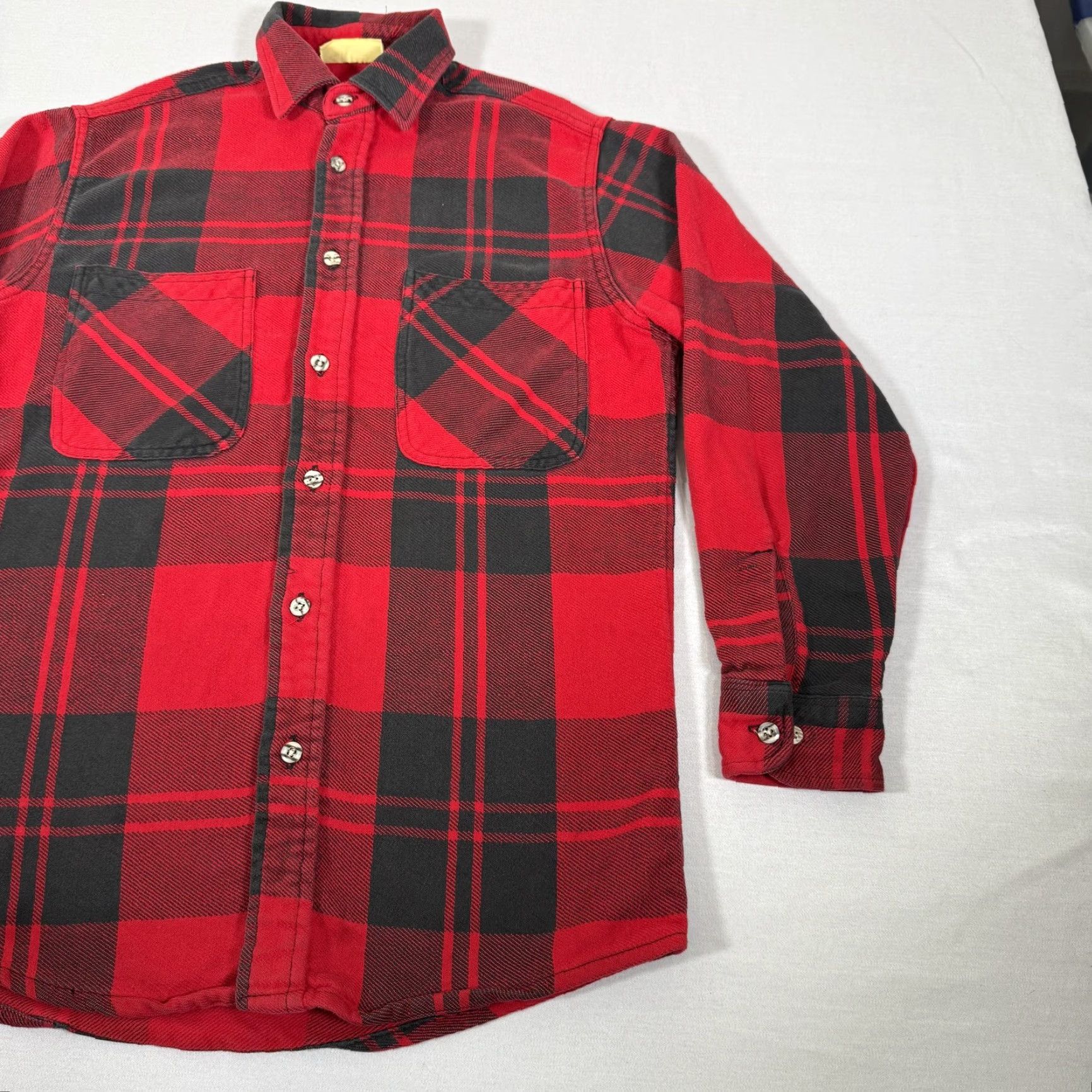 Vintage VINTAGE St. John's Bay Big Mac Shirt Mens M Red Black Plaid Flannel Button-Up 90s Casual Pocketed Cotton Shirt Size US M / EU 48-50 / 2 - 3 Thumbnail
