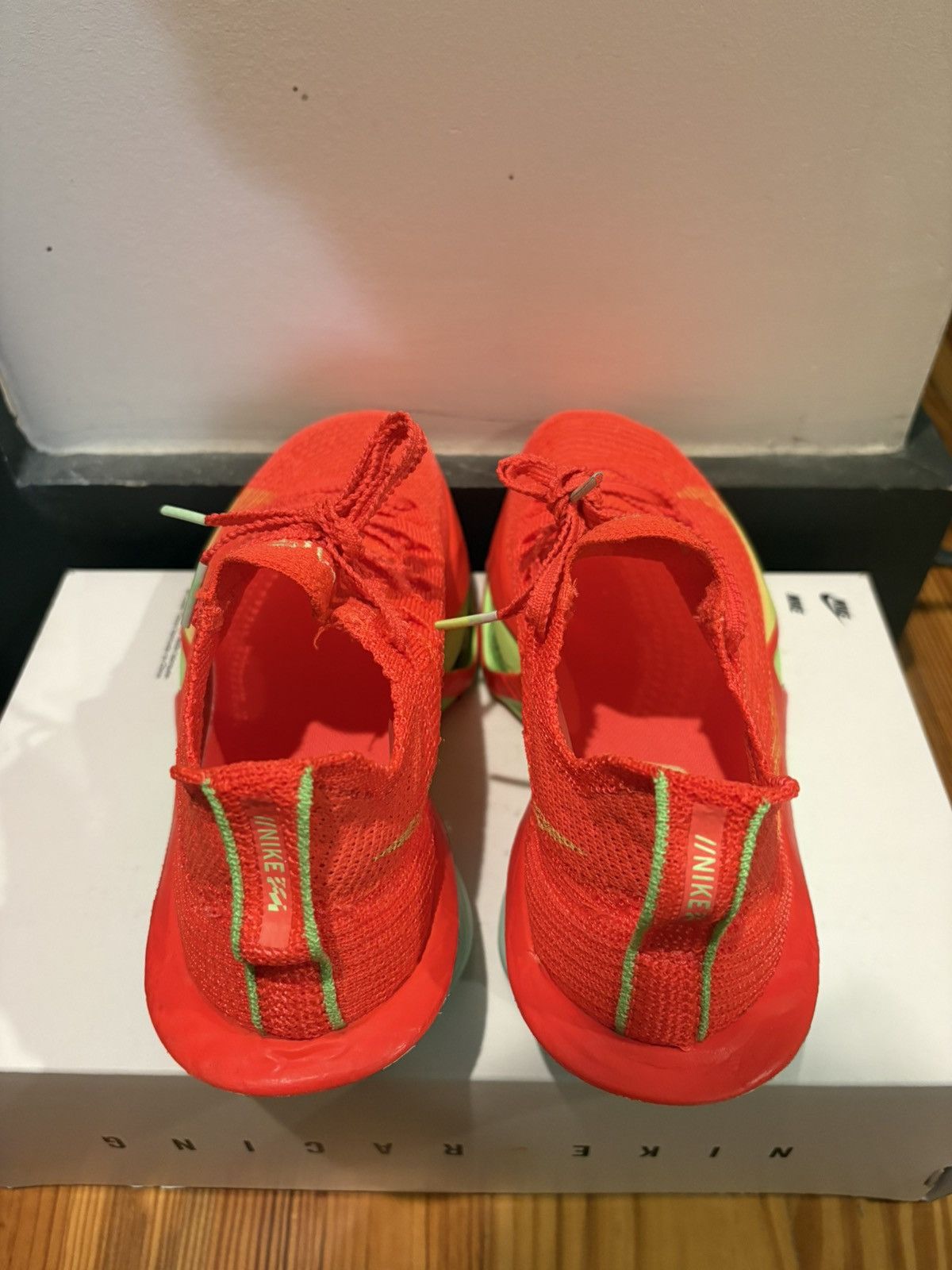 Nike Nike Air Zoom Alphafly NEXT% 3 'Bright Crimson Lime Blast' Size US 6.5 / IT 36.5 - 3 Thumbnail