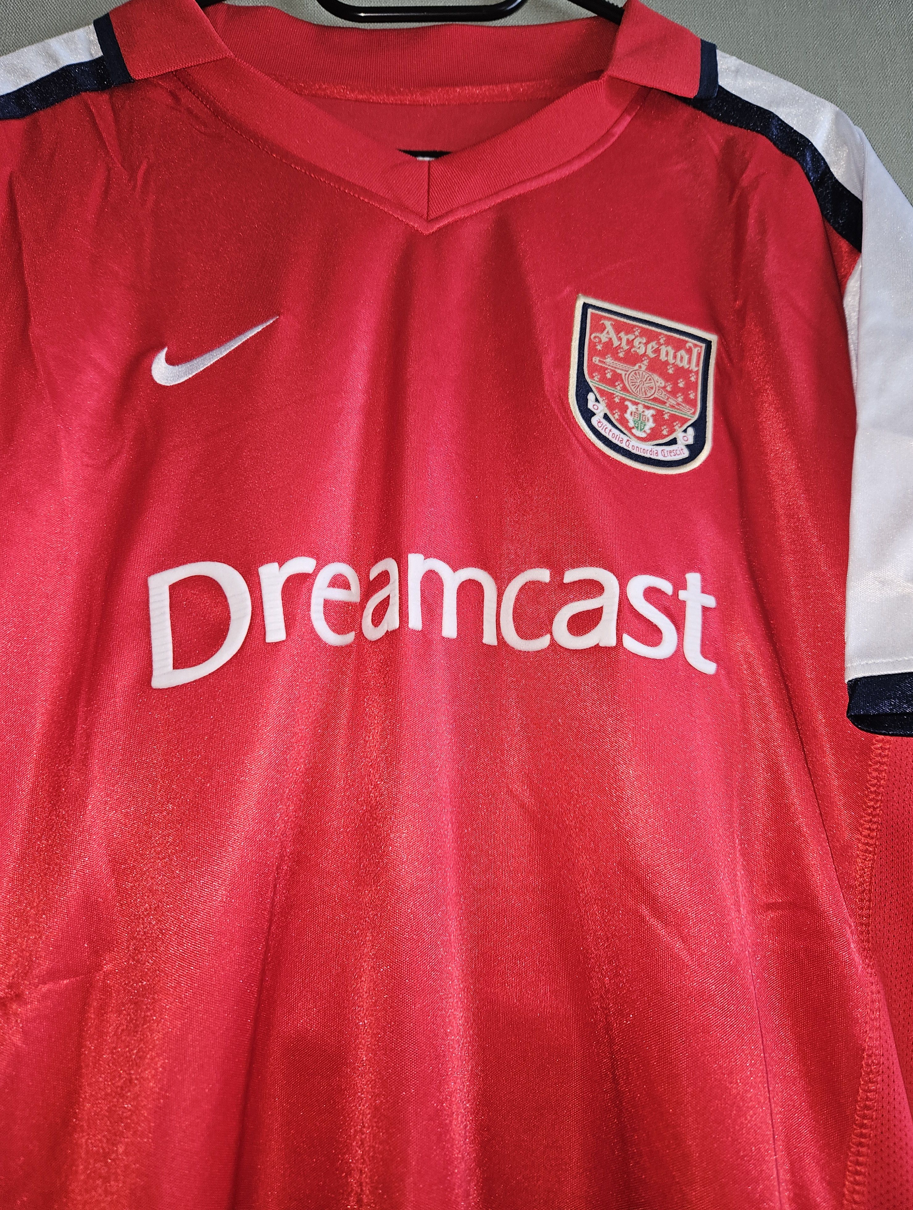 Other 14 Arsenal 2000–2001 Vintage Soccer Jersey Trikot Size US L / EU 52-54 / 3 - 6 Thumbnail