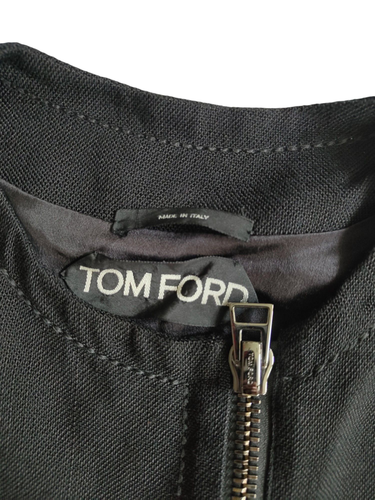 Tom Ford Black Mid Length Jacket With Double Ends Zipper Size XXS / US 00 / IT 34 - 6 Thumbnail
