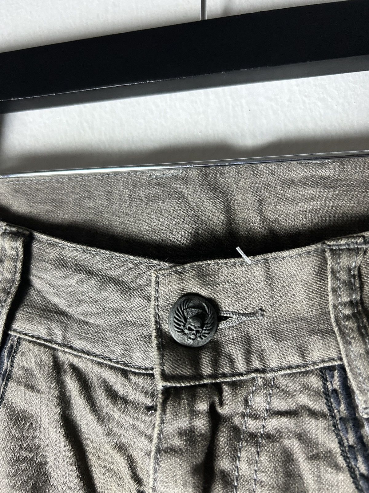 Japanese Brand 292195 Homme Whiskered Jeans Skull Button Size US 30 / EU 46 - 5 Thumbnail