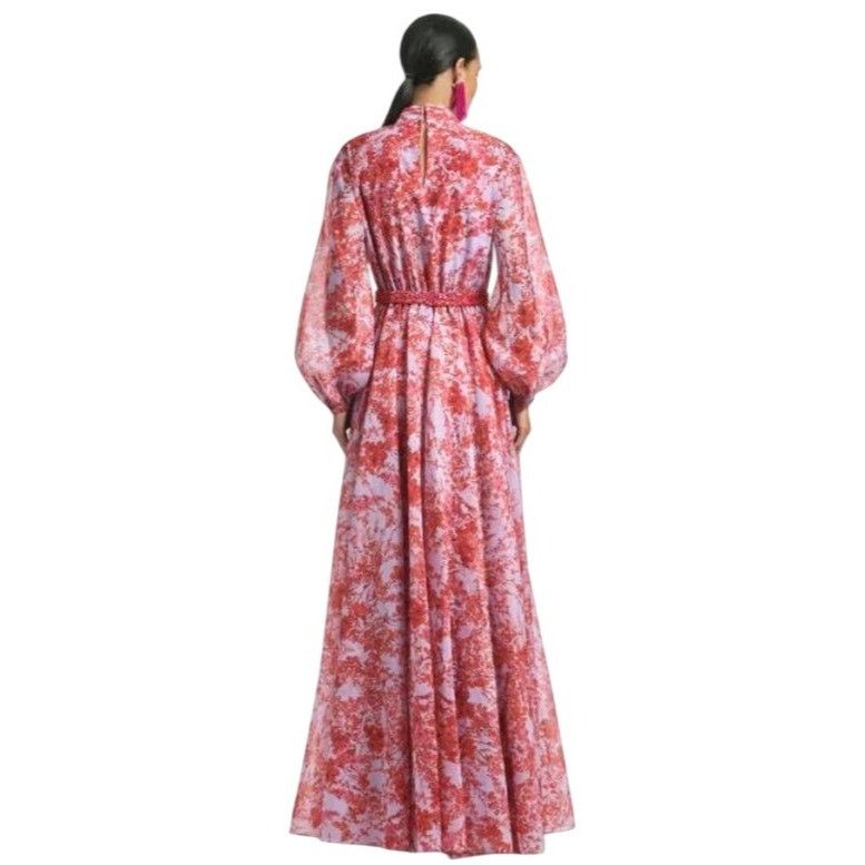 Sachin & Babi Sachin & Babi Cinzia Printed Organza Gown Amaranth Spray Ful Size XS / US 0-2 / IT 36-38 - 2 Thumbnail