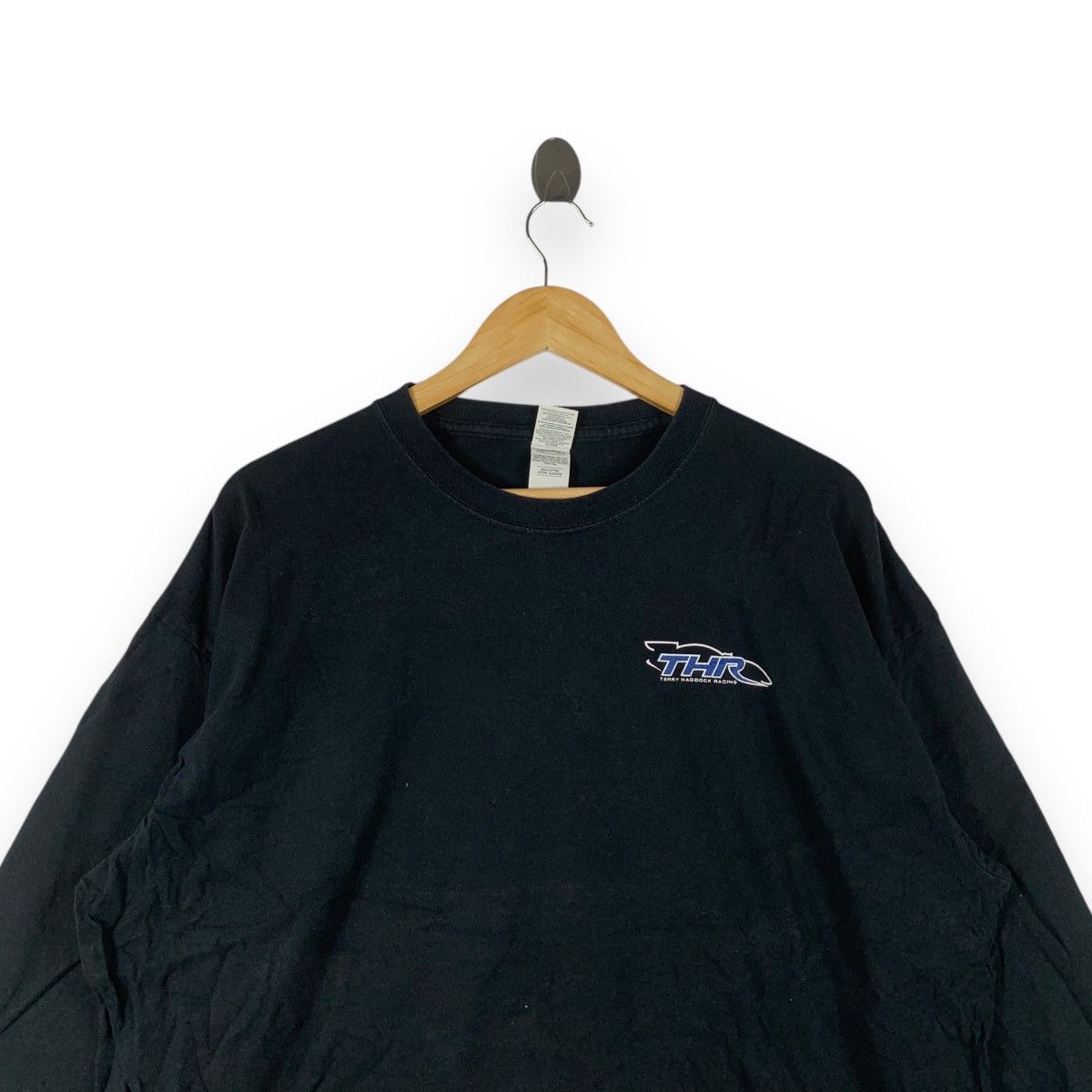 Vintage Vintage THR TERRY HADDOCK RACING Team Nascar Tee Shirt Size US XXL / EU 58 / 5 - 4 Thumbnail