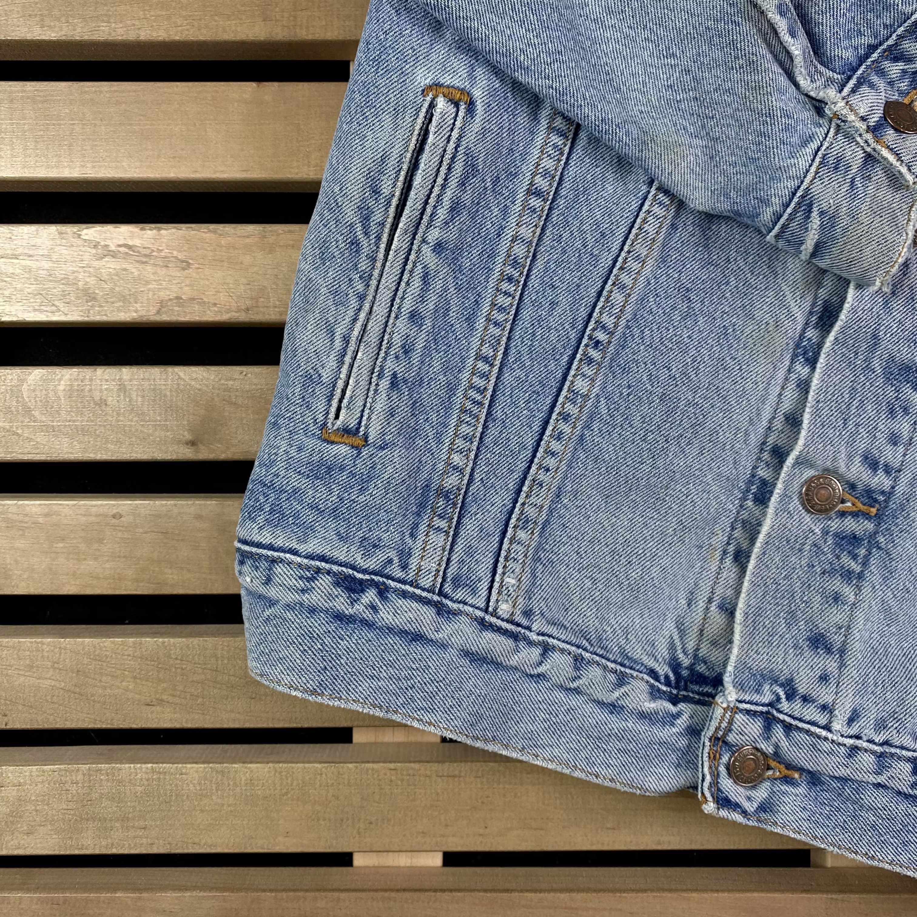 Levi's × Levi's Vintage Clothing × Vintage Men’s Bomber Denim Jacket Levi’s Vintage Mexico Size XL Size US XL / EU 56 / 4 - 3 Thumbnail