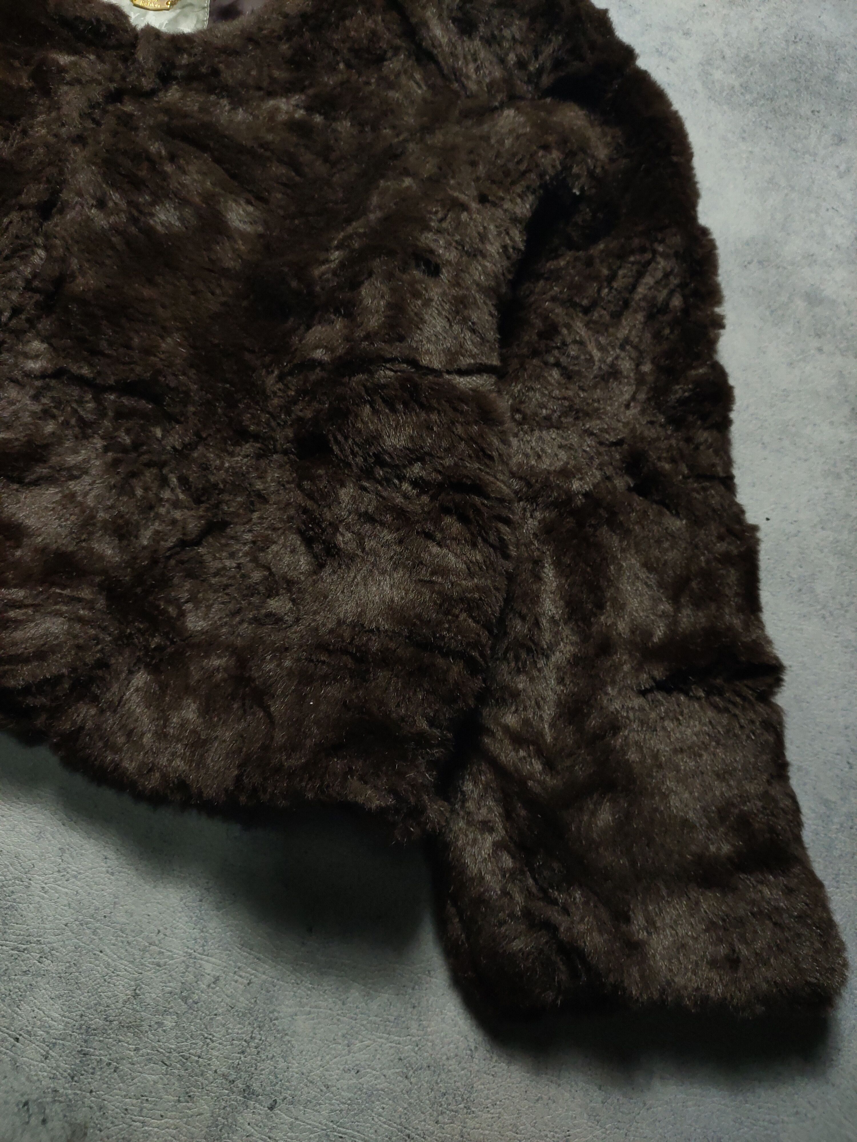 Other Y•Art Dark Brown Faux Fur Coat Jacket Size L / US 10 / IT 46 - 4 Thumbnail