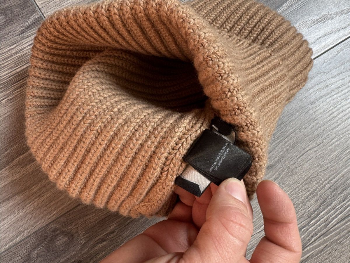 Alfred Dunhill Dunhill Cotton - cashmere Knitted Hat in Beige Size ONE SIZE - 7 Thumbnail