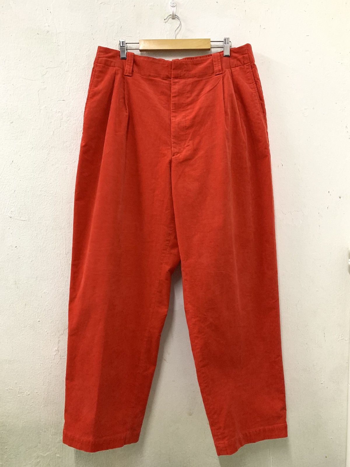 Marni × Uniqlo MARNI UNIQLO Corduroy Wide-Fit Pleated Unisex Pants Size US 36 / EU 52 - 3 Thumbnail