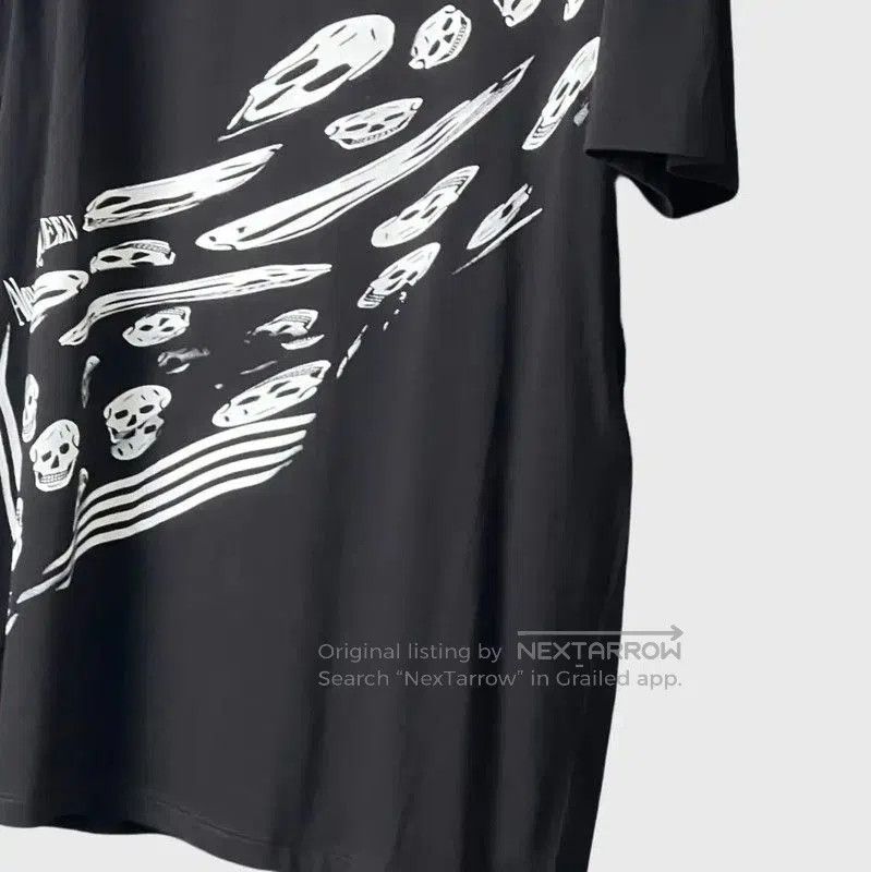 Alexander McQueen Alexander McQueen Black Cotton Graphic Short Sleeve T-Shirt Size US XS / EU 42 / 0 - 4 Thumbnail