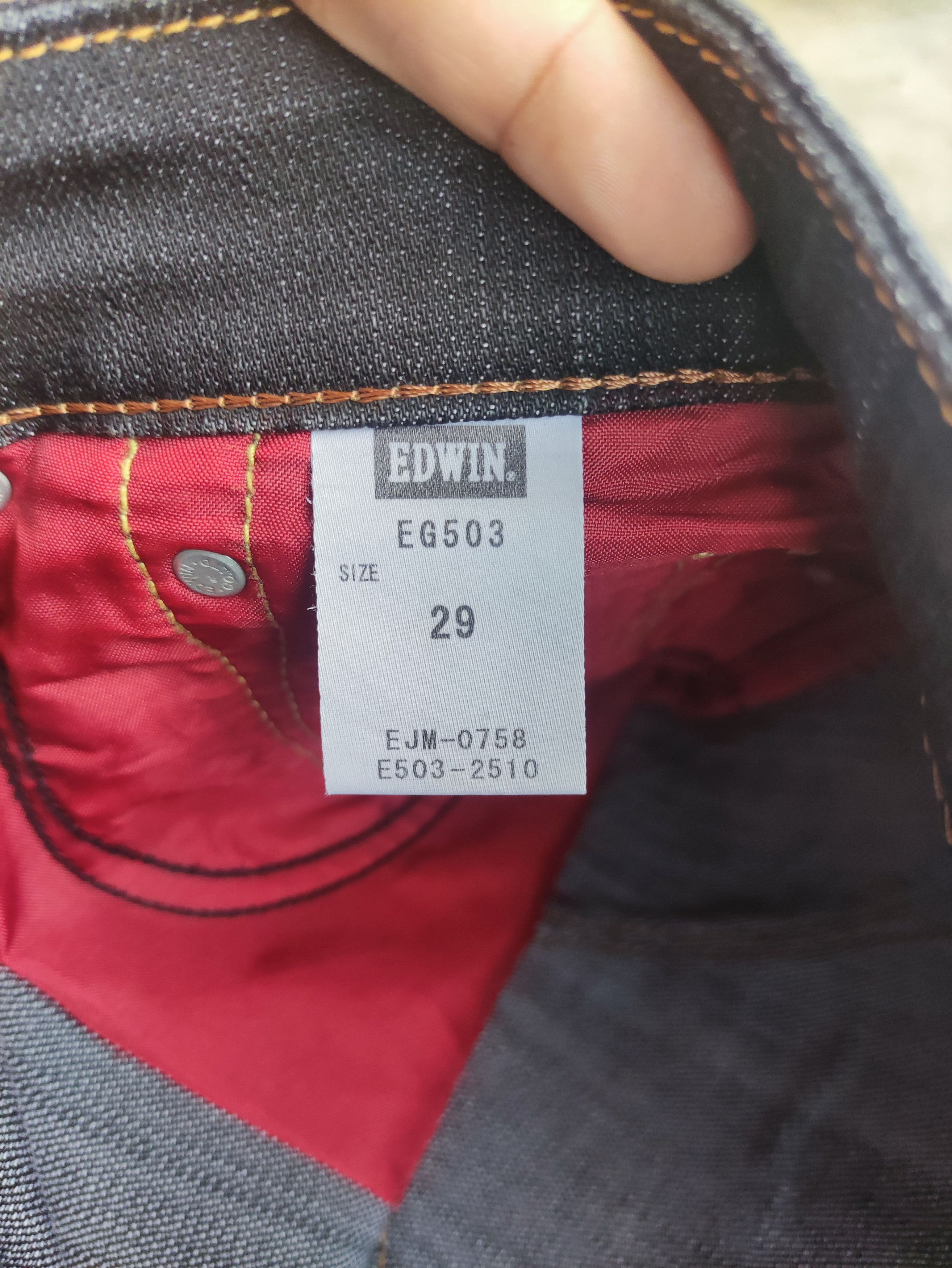 Edwin Vintage Edwin Brand Ripped Straight Cut Denim Pants Size US 32 / EU 48 - 7 Thumbnail