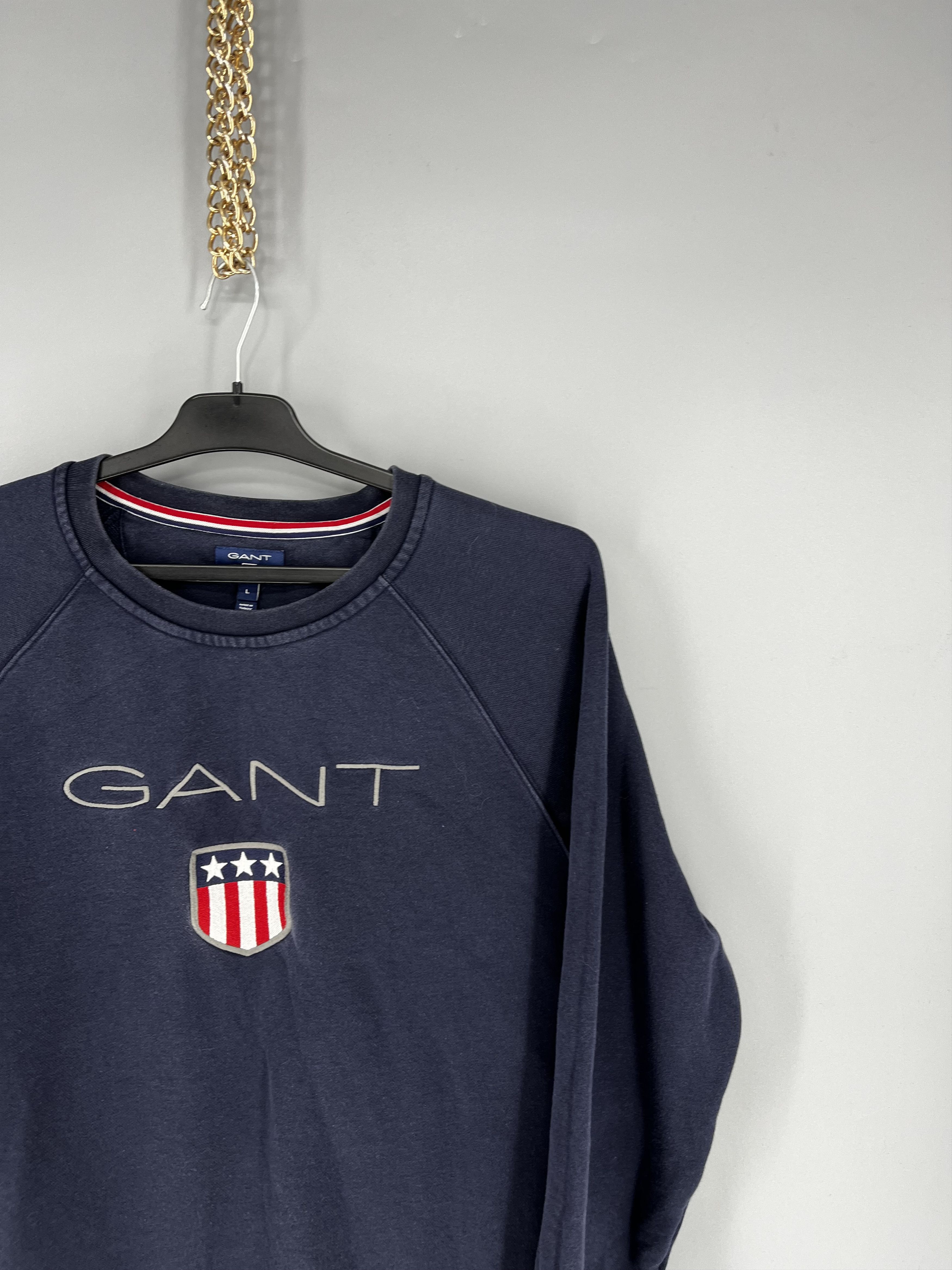 Gant Vintage Y2K Gant plush logo sweatshirt streetwear size L Size US L / EU 52-54 / 3 - 5 Thumbnail