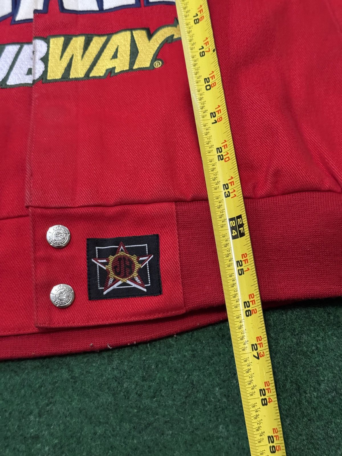 JH Design JH Design National Guard Subway Red XL Nascar Jacket Size US XL / EU 56 / 4 - 6 Thumbnail