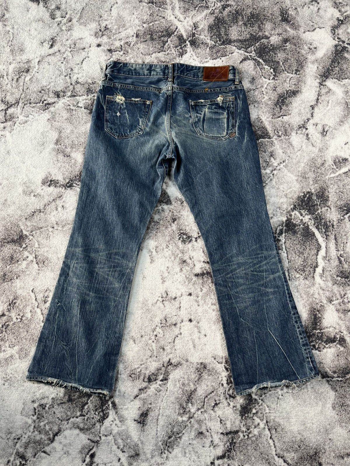 Prps PRPS Japan Selvedge Distressed Bootcut Denim 31 Size US 31 - 7 Thumbnail