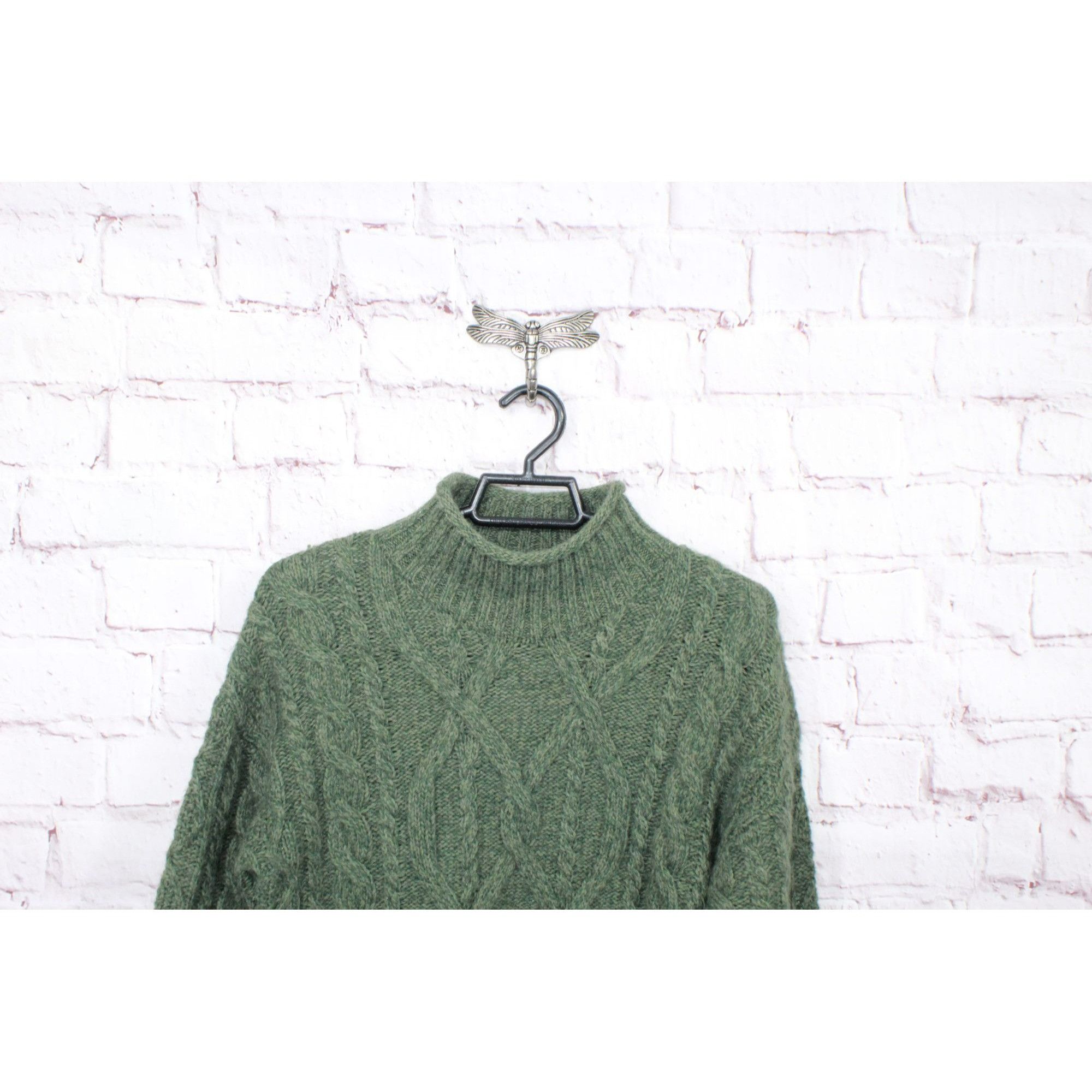 L.L. Bean LL Bean Heritage Wool Blend Mock Neck Sweater Size S / US 4 / IT 40 - 2 Thumbnail