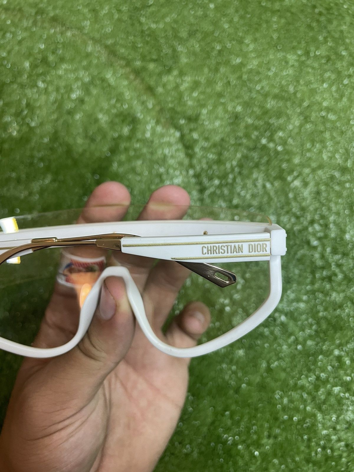 Dior White & Gold Christian Dior glasses Size ONE SIZE - 6 Thumbnail