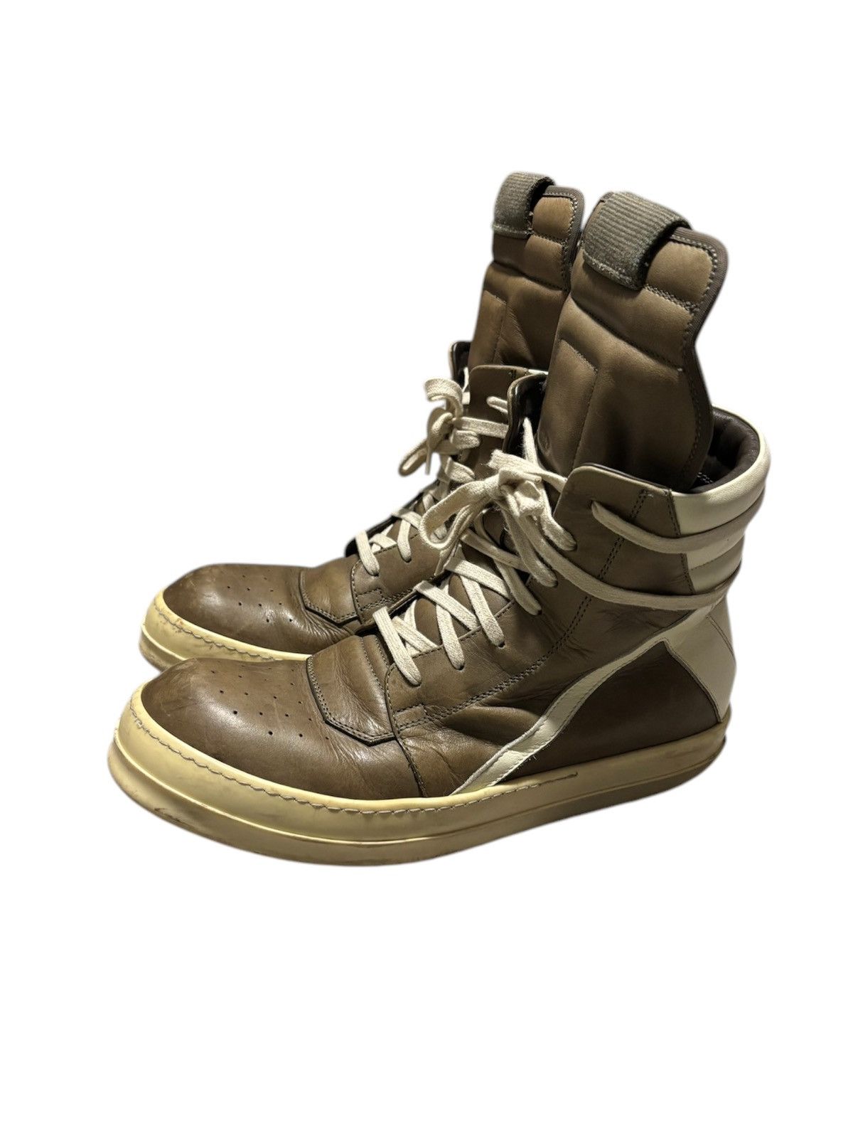 Rick Owens Rick Owen’s Sample Palm Green Geobaskets Size US 9 / EU 42 - 4 Thumbnail