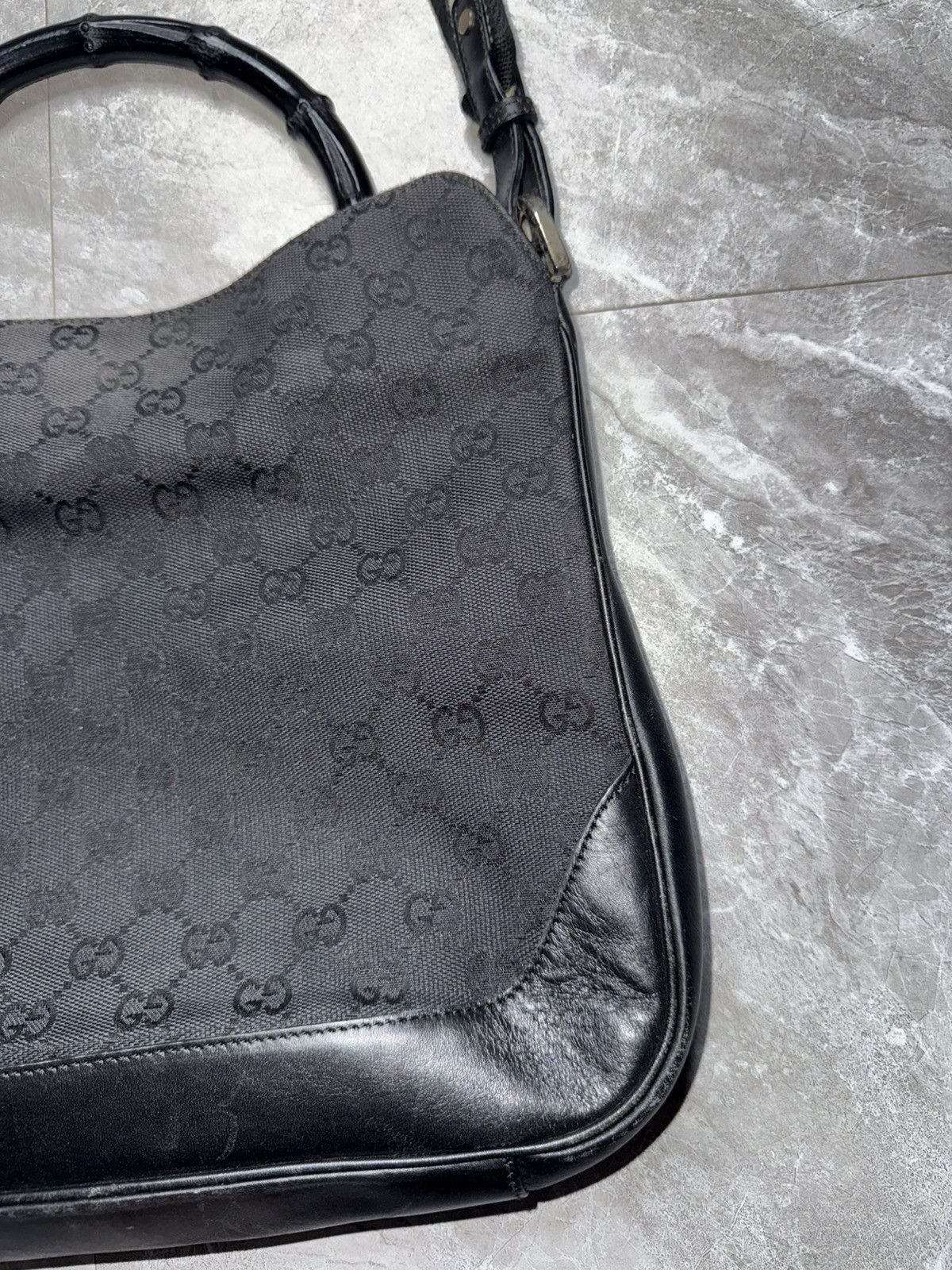 Gucci Gucci By Tomford 2 Way Bamboo Handle Monogram Bag Size ONE SIZE - 9 Thumbnail