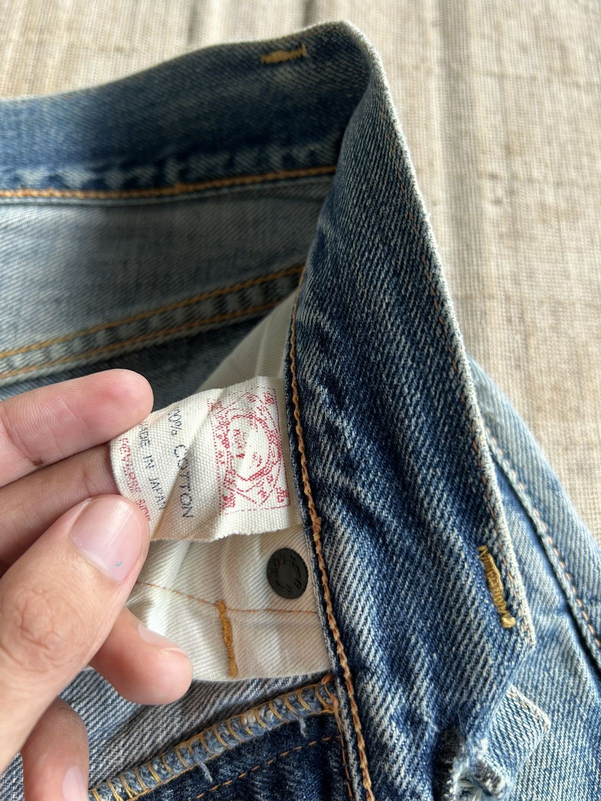 Evisu Vintage Evisu Yamane Selvedge distressed denim jeans Size US 30 / EU 46 - 6 Thumbnail