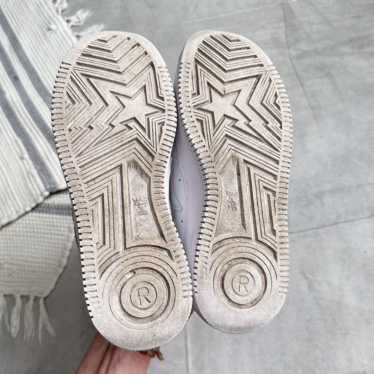 Bape Bape Sta A Bathing Ape White Sneakers Shoes Nigo Size US 6.5 / IT 36.5 - 10 Thumbnail