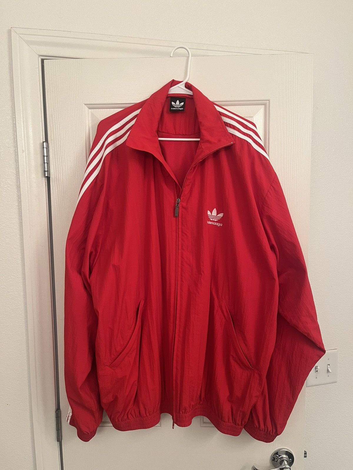 Adidas × Balenciaga Balenciaga x Adidas red track jacket
