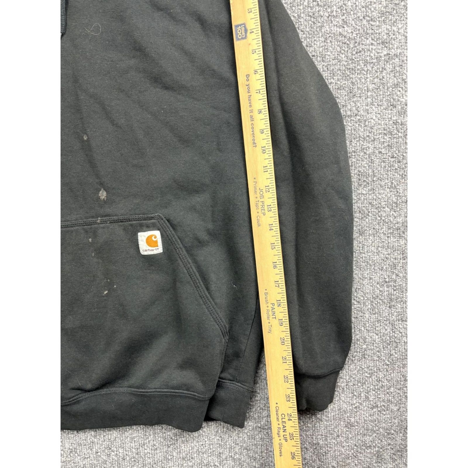 Carhartt Carhartt Hoodie Mens Small Black Pullover Fleece Sweatshirt Loose Fit TS0121 Size US S / EU 44-46 / 1 - 4 Thumbnail