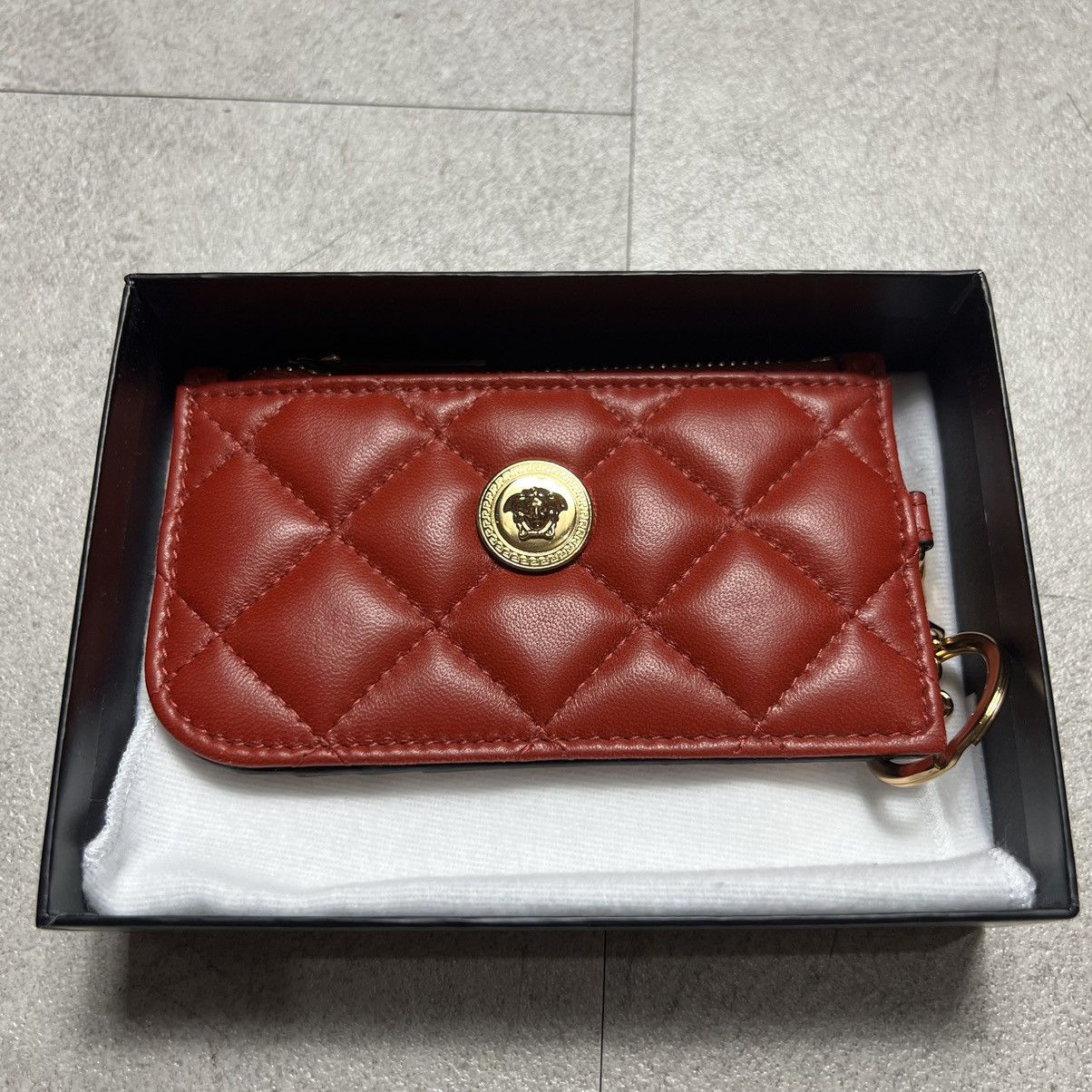 Versace New VERSACE quilting Card Case Wallet Size ONE SIZE - 1 Thumbnail