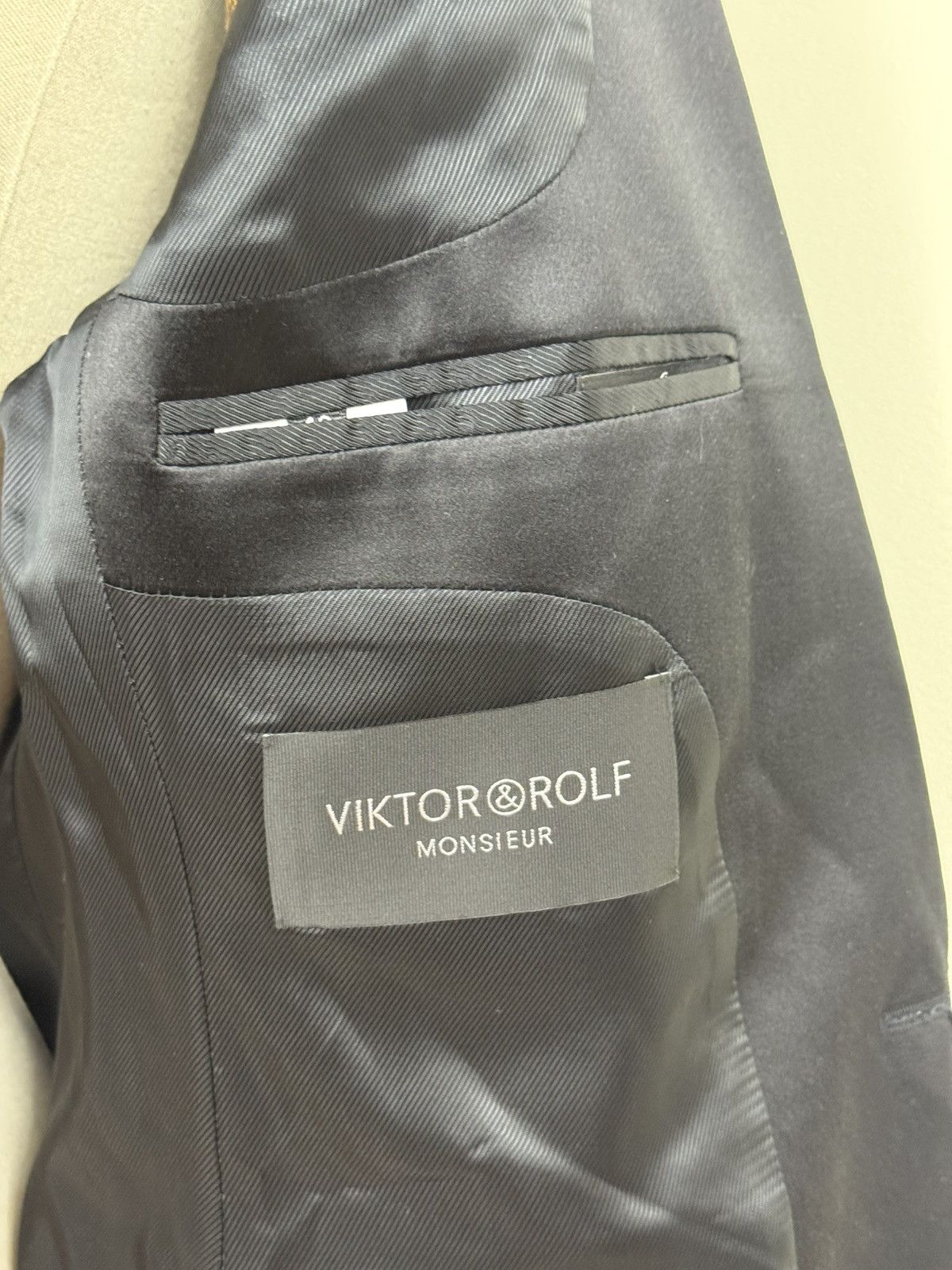 Viktor & Rolf Viktor & Rolf Monsieur Black Beaded Lapel Blazer Size 46 Size 36R - 10 Thumbnail