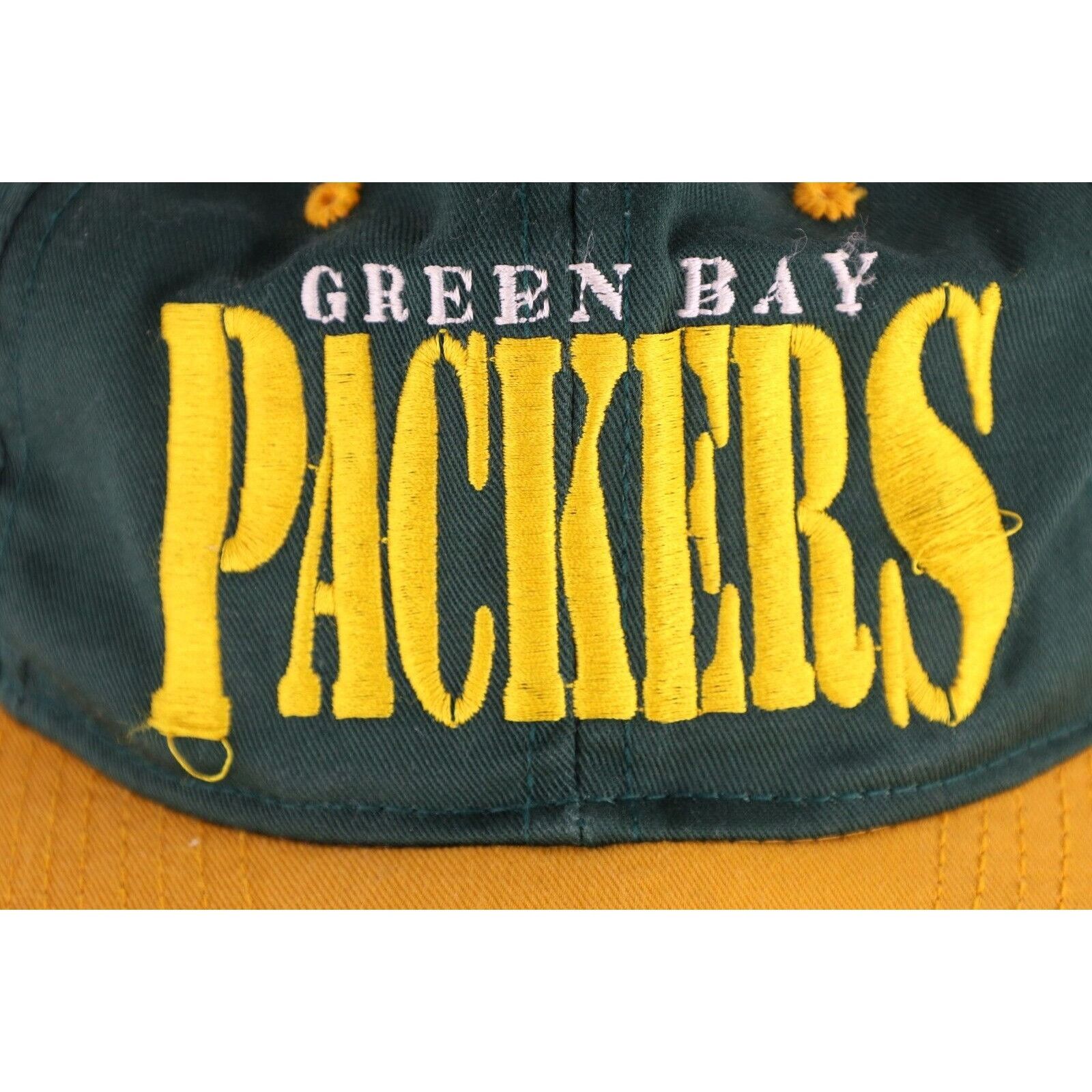 Vintage Vintage 90s Distressed Green Bay Packers Football Hat Size ONE SIZE - 3 Thumbnail