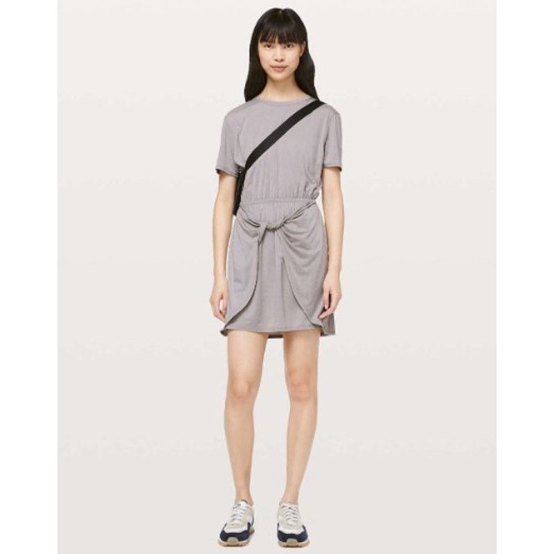 Lululemon Lululemon Unwind Your Mind Dark Chrome White Dress Size 6 Size M / US 6-8 / IT 42-44 - 1 Thumbnail