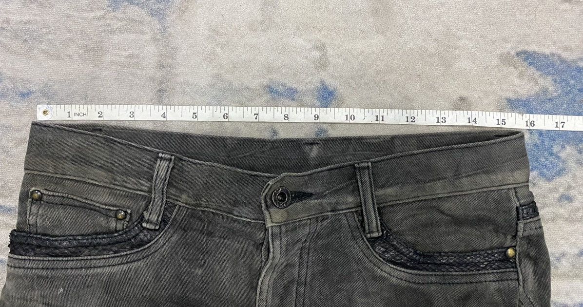 5351 POUR LES HOMMES Vtg 5351 Pour Les Hommes Snake leather flare wash pants Size US 31 - 25 Thumbnail