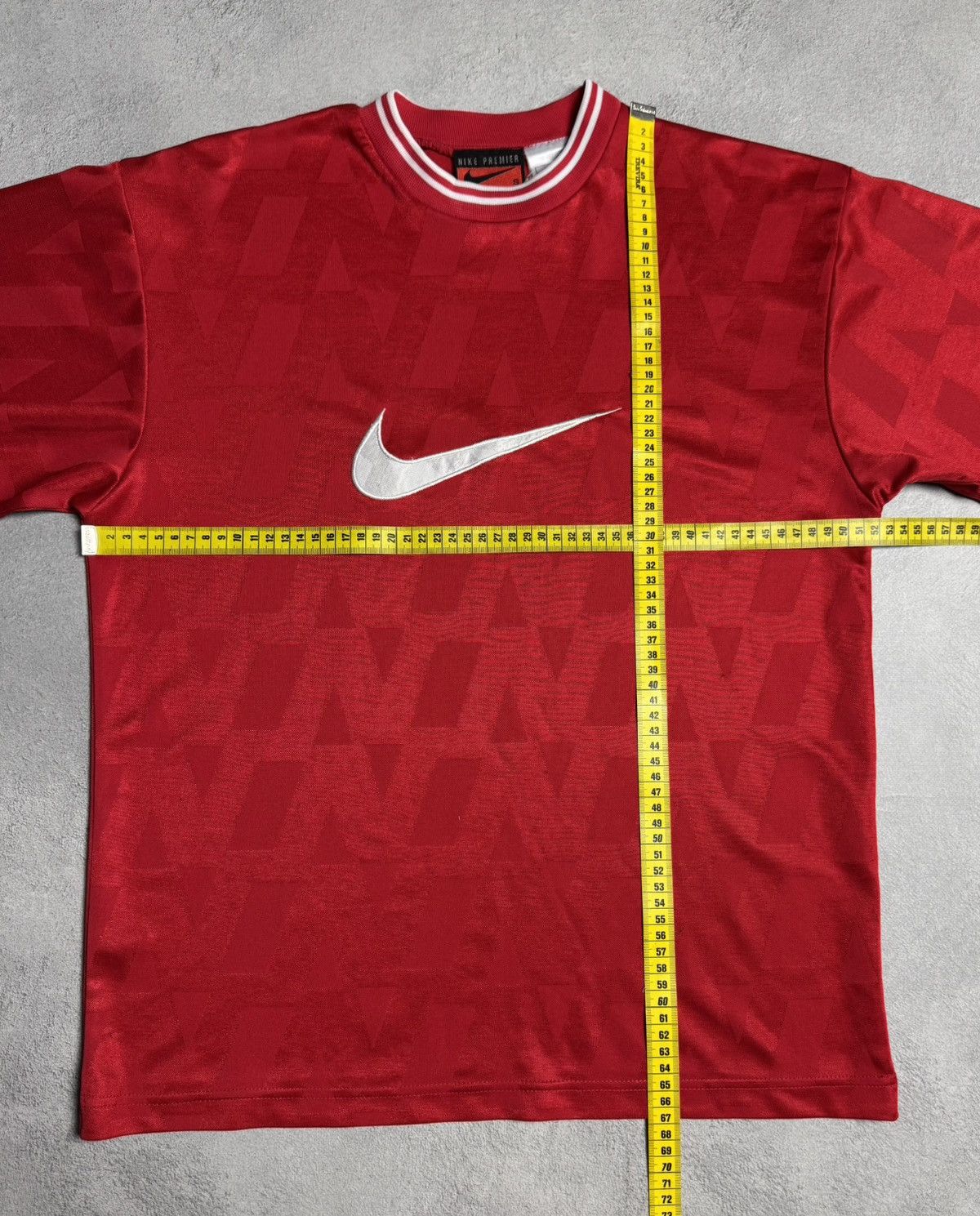 Nike 1990s Nike Premier Vintage Big Logo Shirt Jersey Size US S / EU 44-46 / 1 - 14 Thumbnail