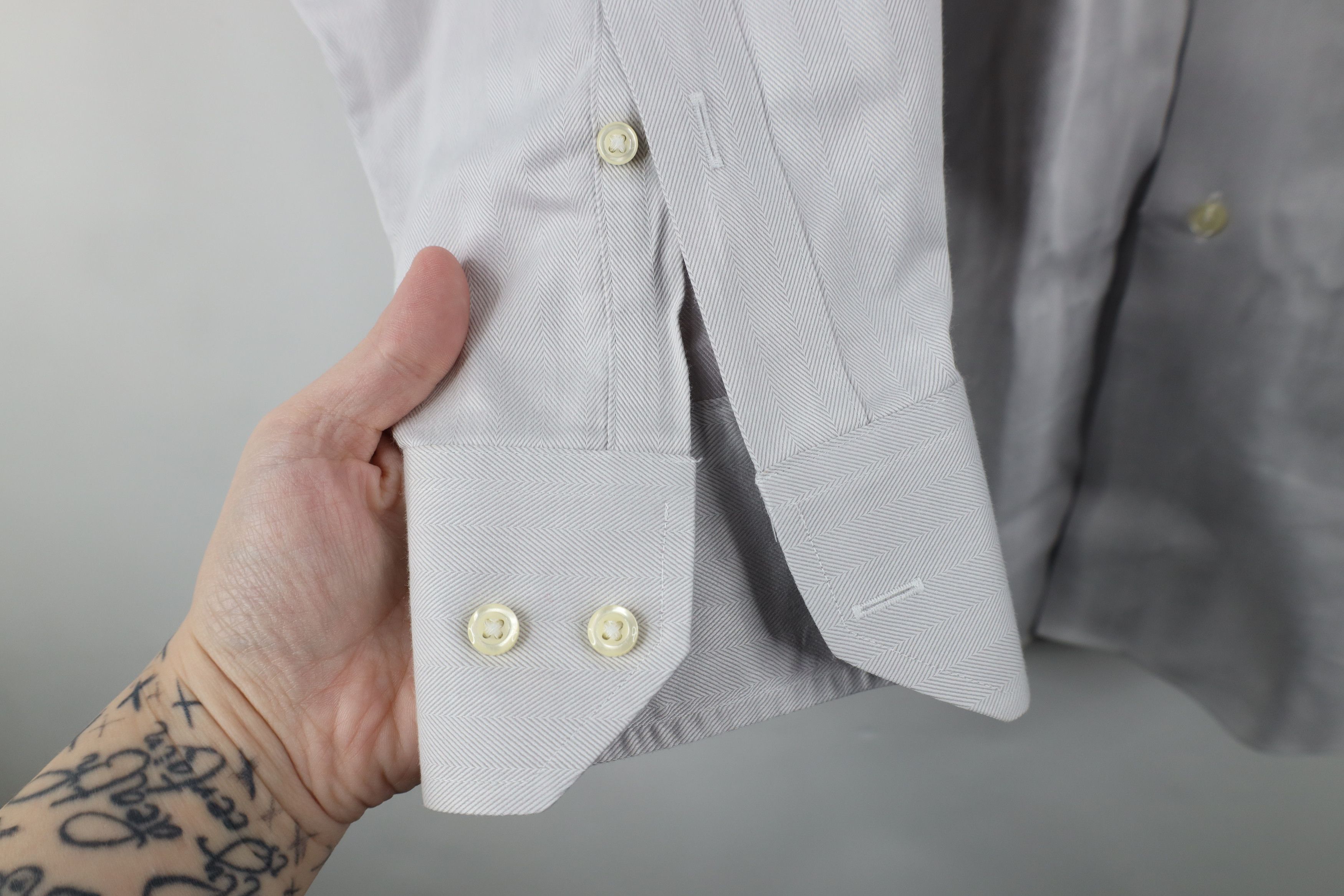 Brooks Brothers × Vintage Vintage Brooks Brothers Herringbone Collared Button Shirt Size US M / EU 48-50 / 2 - 5 Thumbnail