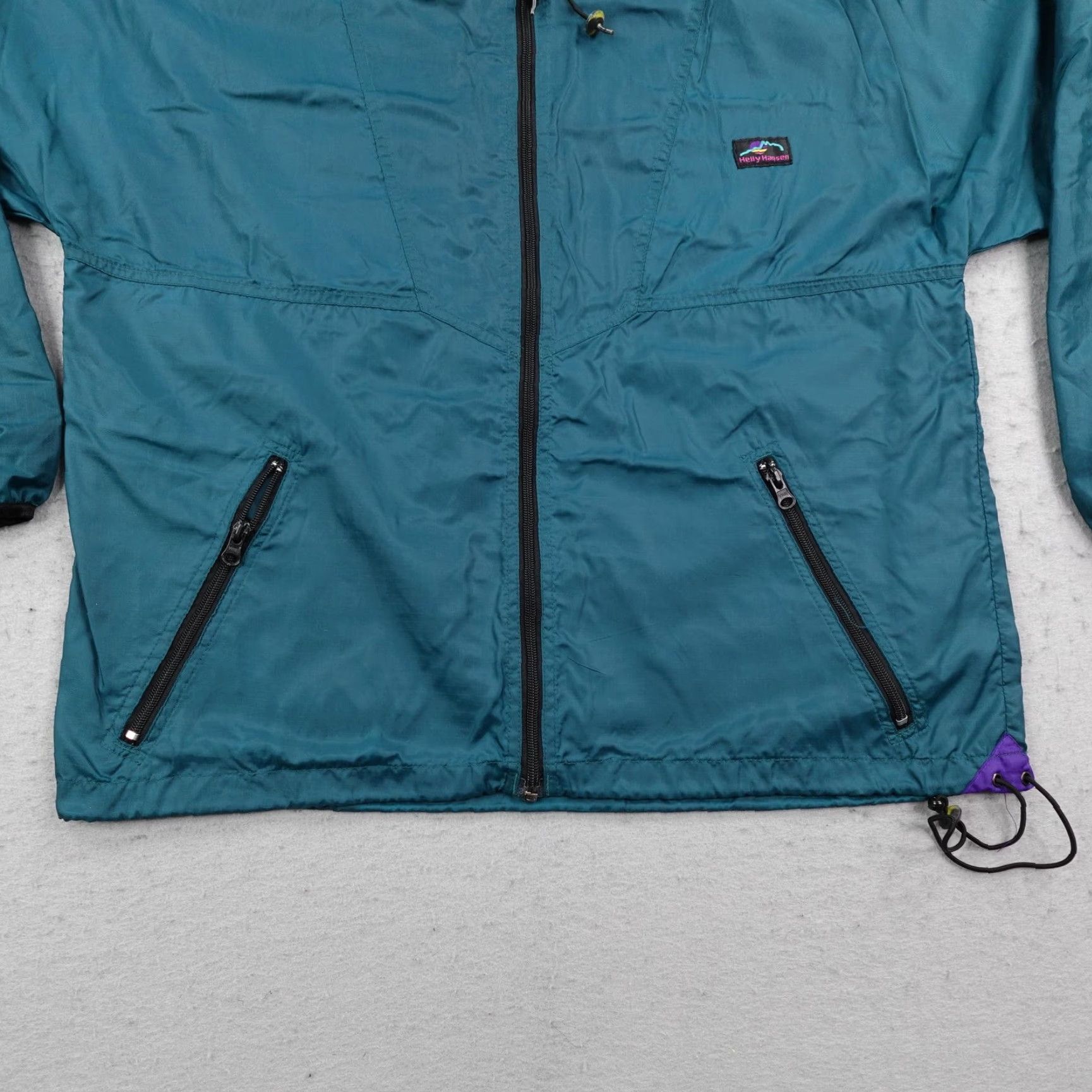 Helly Hansen VINTAGE Helly Hansen Jacket Mens XL Blue Rain Coat Windbreaker Zip Up 90s Size US XS / EU 42 / 0 - 4 Thumbnail