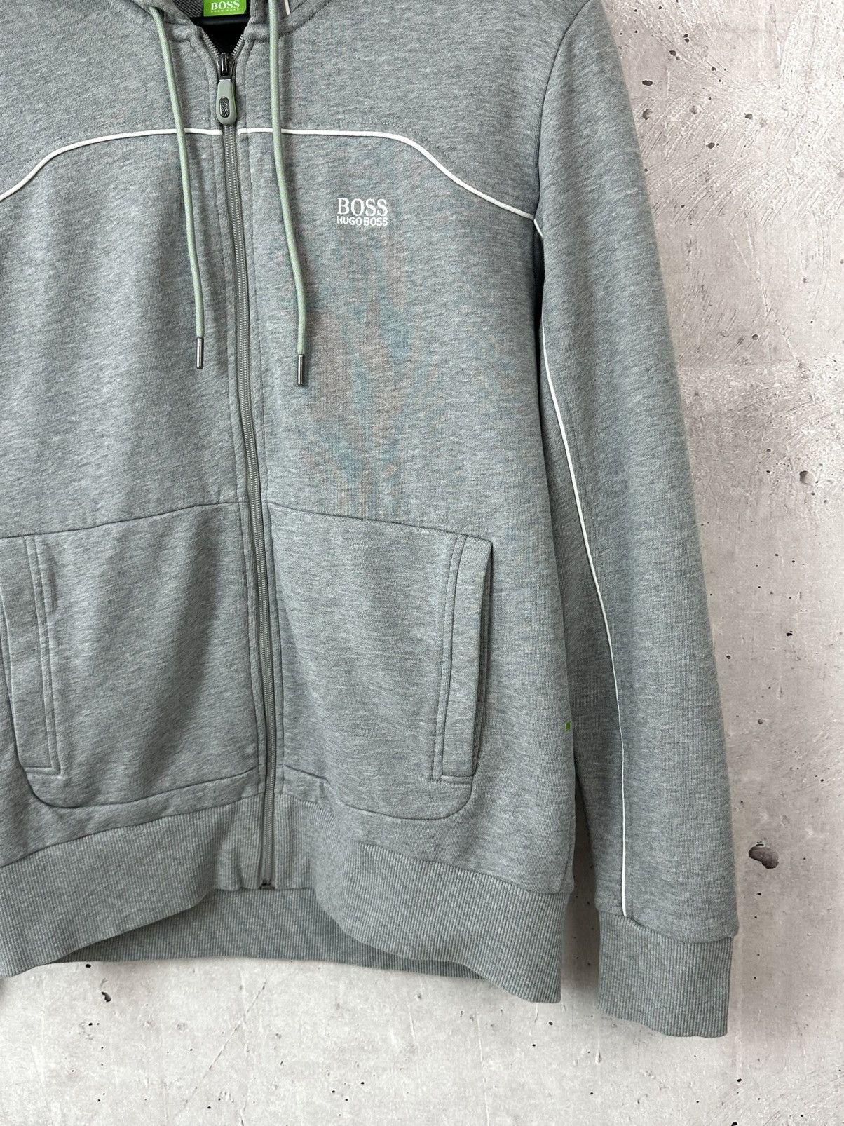 Hugo Boss Hugo Boss Saggy Grey Long Sleeve Logo Cotton Men’s Hoodie Size US L / EU 52-54 / 3 - 5 Thumbnail