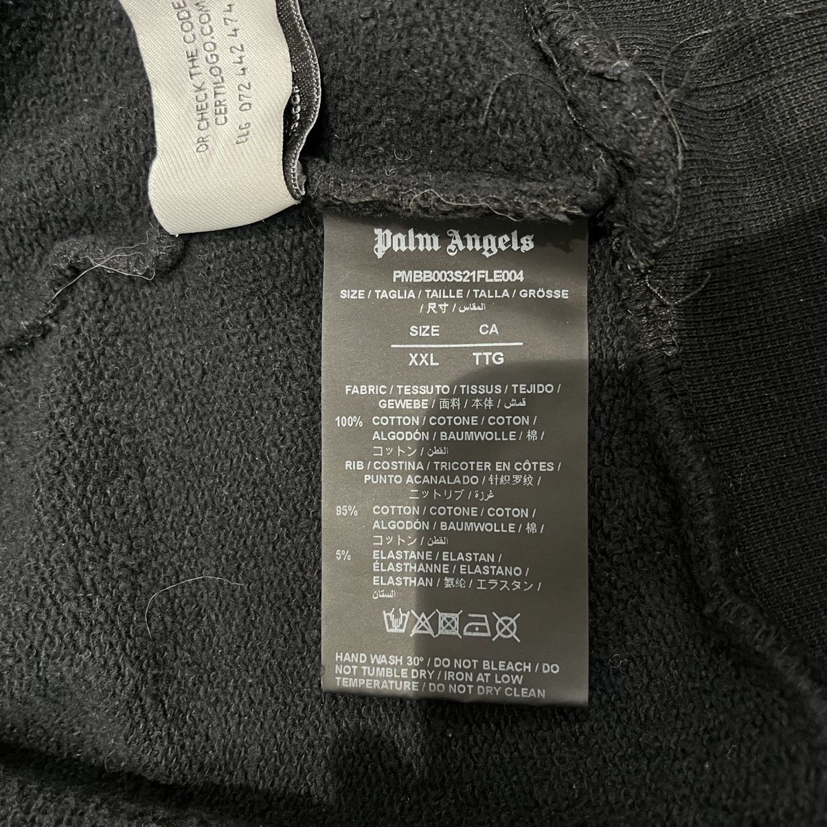Palm Angels Palm Angels London Sprayed Hoodie Black Size US XXL / EU 58 / 5 - 7 Thumbnail
