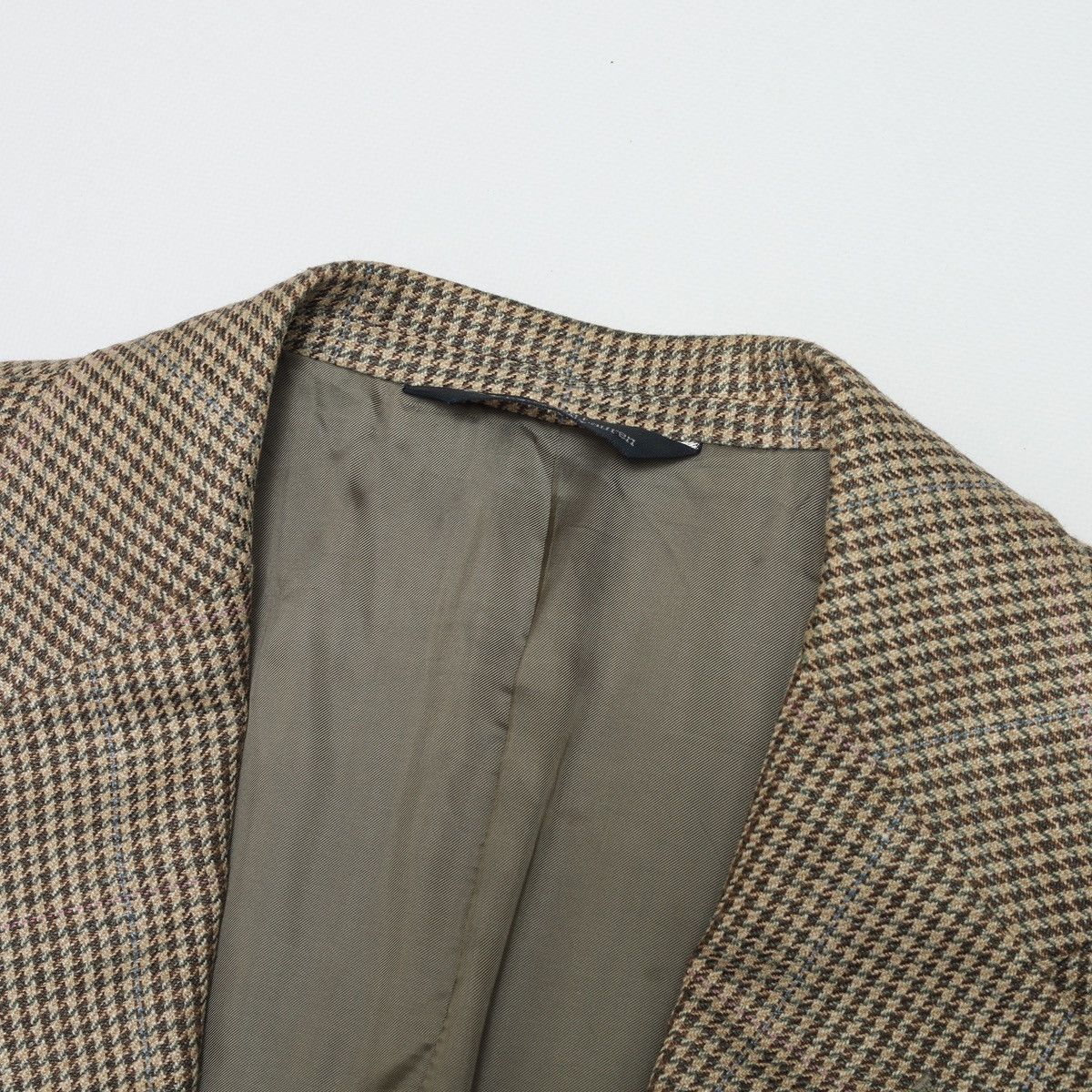 Polo Ralph Lauren Polo Ralph Lauren Vintage Houndstooth Blazer Silk Flax Wool Size 42R - 8 Thumbnail