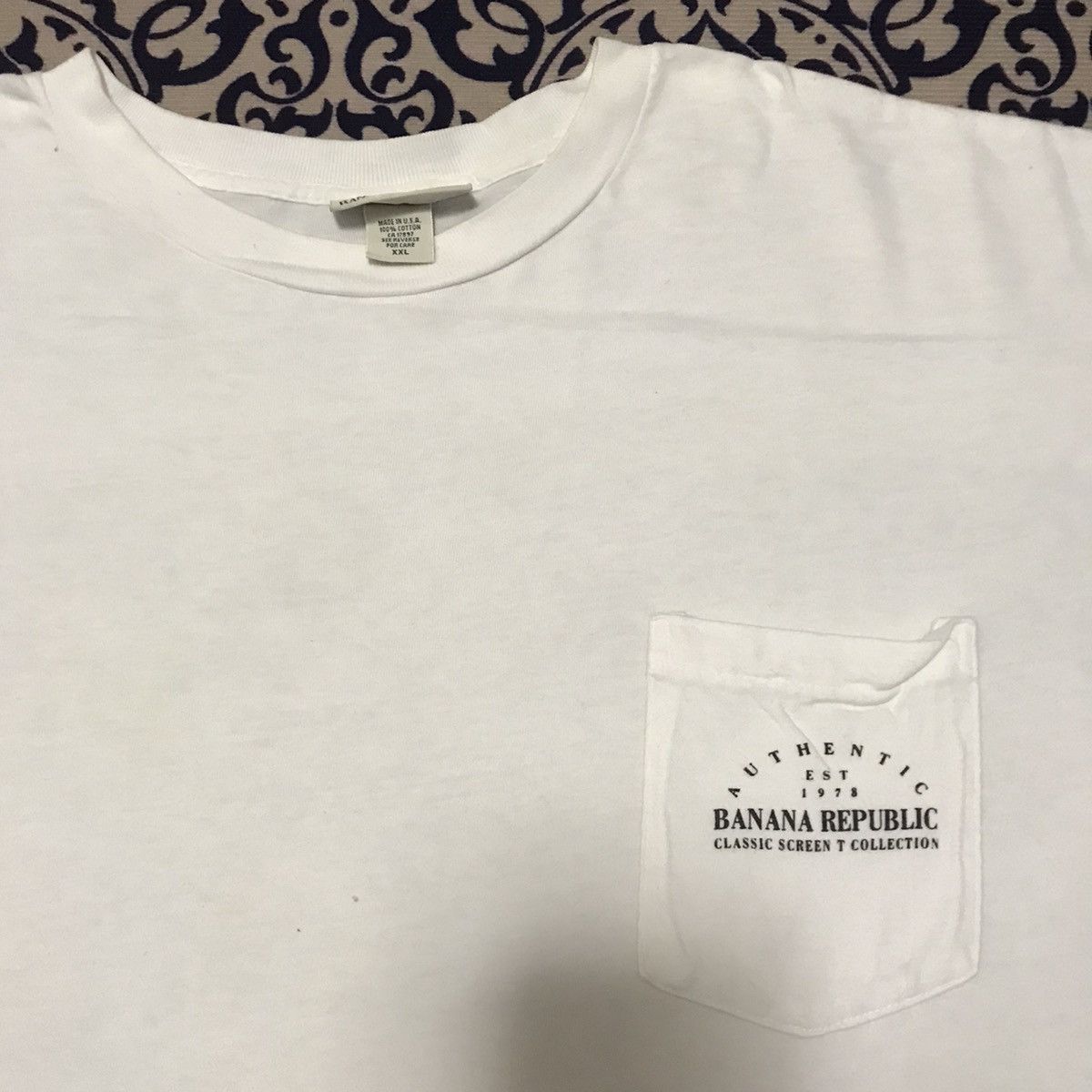 Banana Republic × Vintage VINTAGE BANANA REPUBLIC BACK PRINT RARE TEE Size US XXL / EU 58 / 5 - 8 Thumbnail