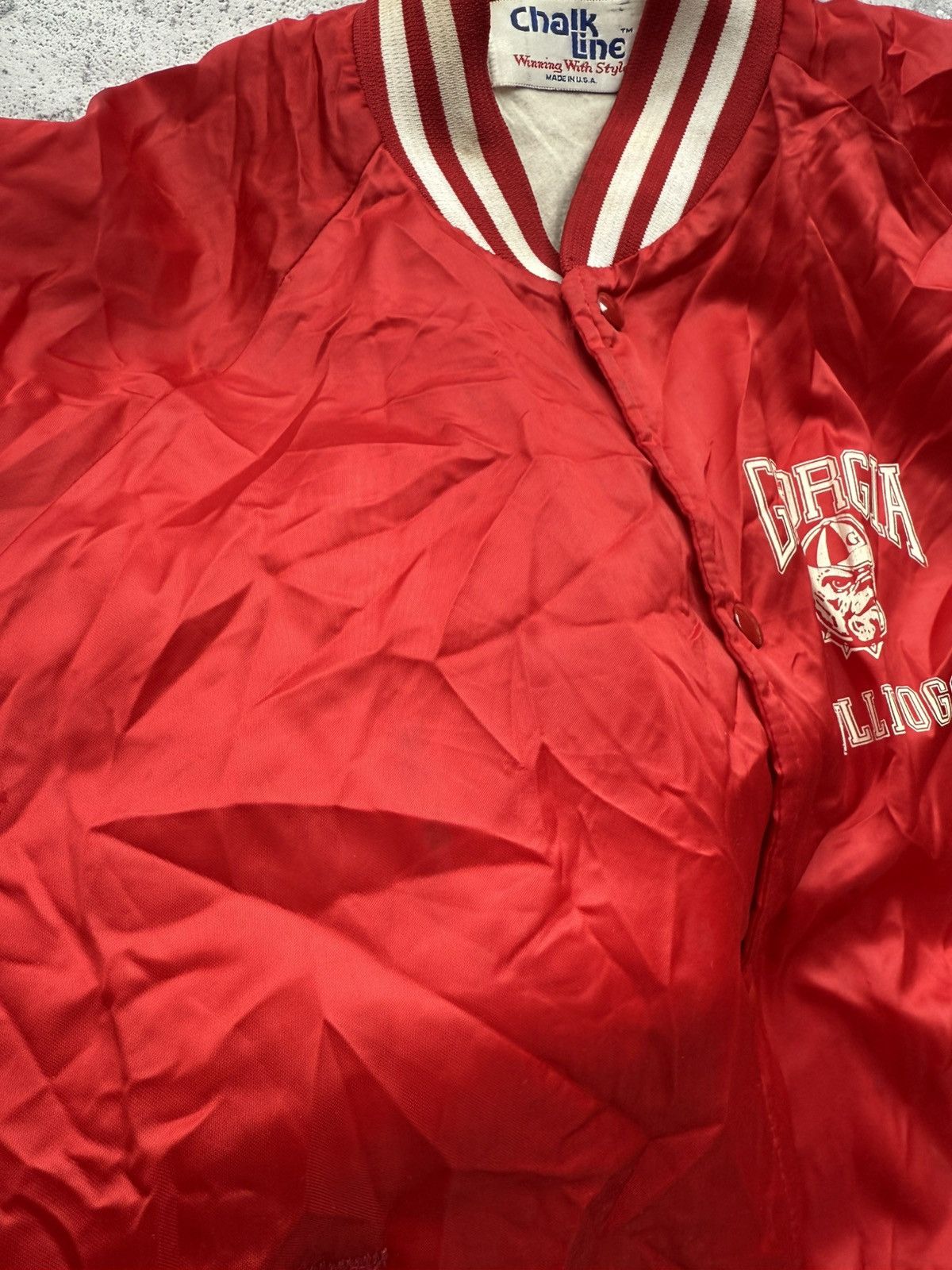 Vintage Vintage 80s Georgia Bulldog Bomber Jacket Size US L / EU 52-54 / 3 - 11 Thumbnail